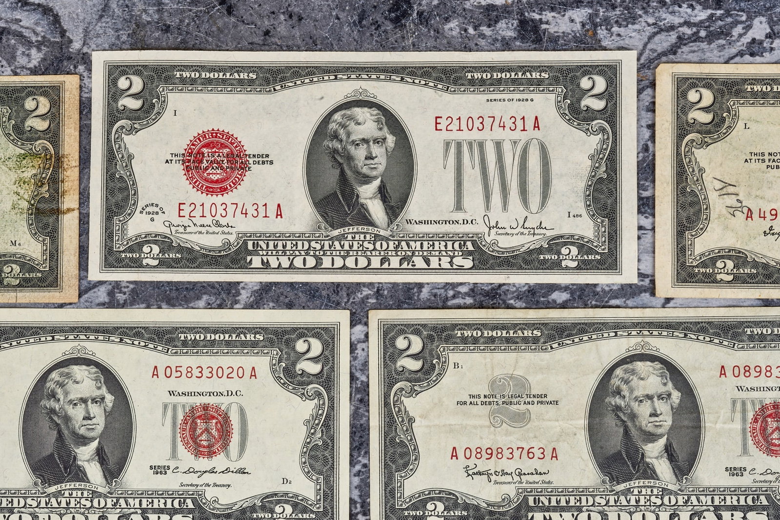 (15) US TWO DOLLAR BILLS - 2