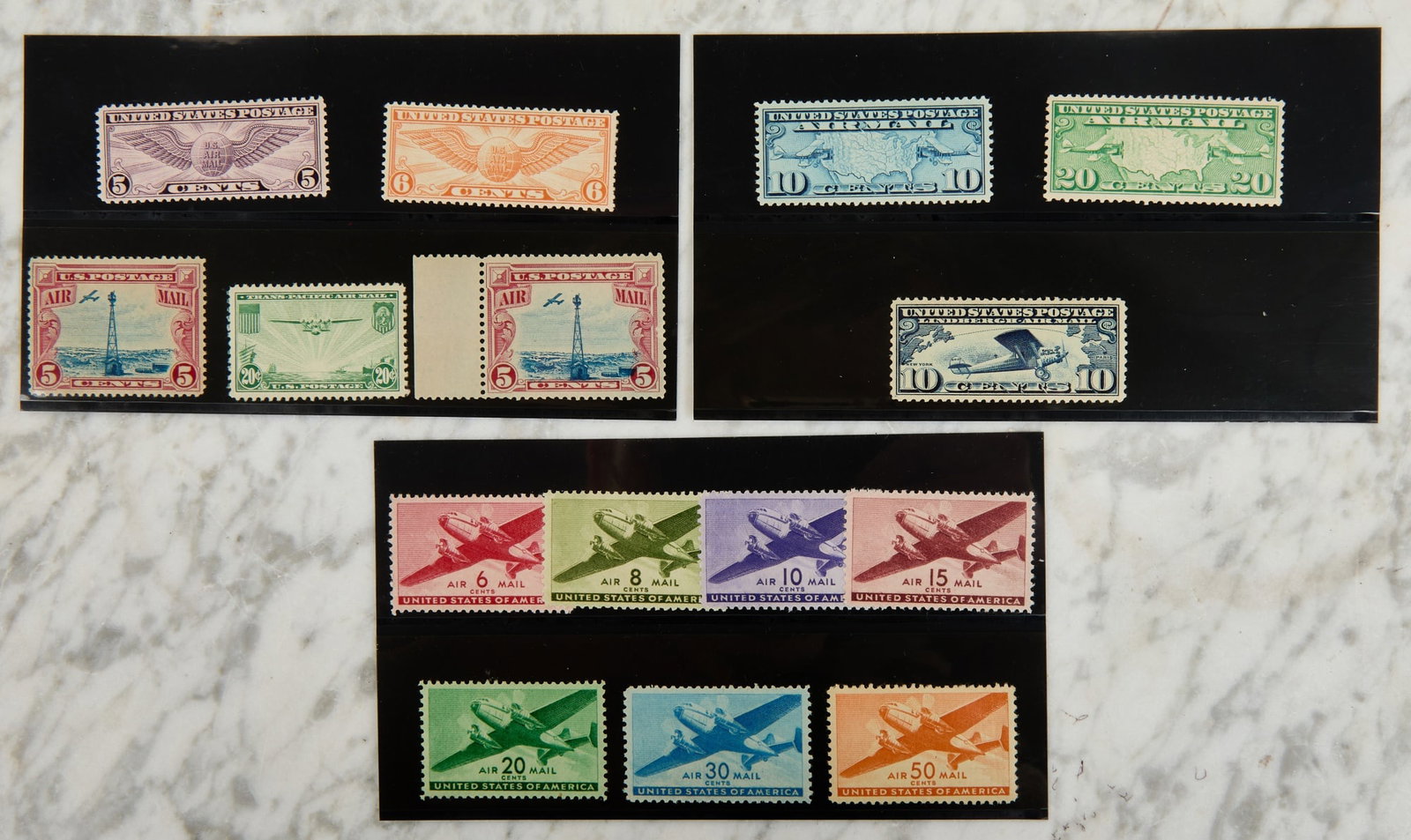 (15) VINTAGE US AIR MAIL STAMPS (1 of 8)