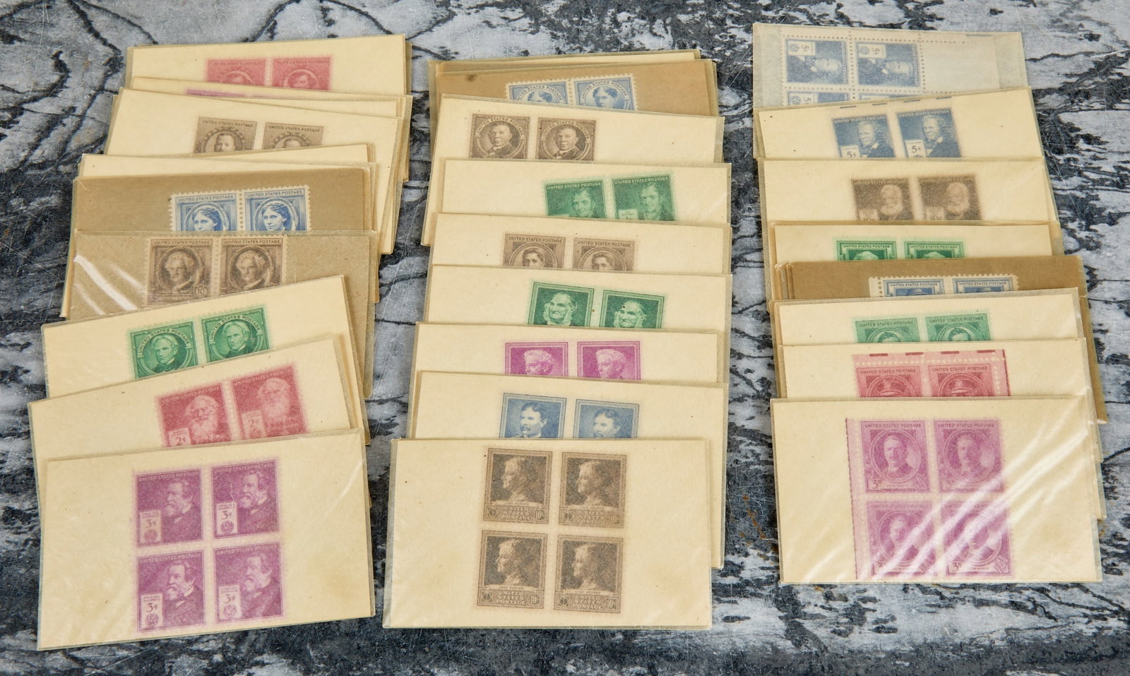 (36) VINTAGE BLOCKS OF FOUR US POSTAGE STAMPS (1 of 7)