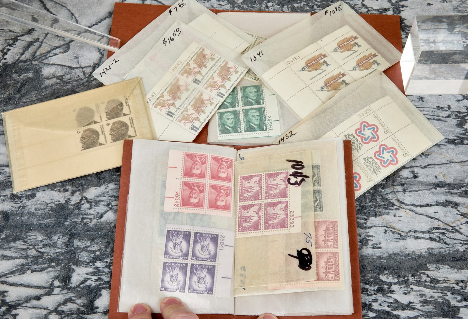 (71) VINTAGE PLATE BLOCKS (1 of 7)