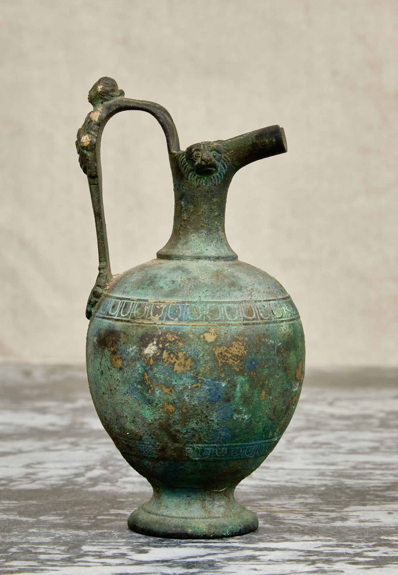 SMALL BRONZE EWER - 4