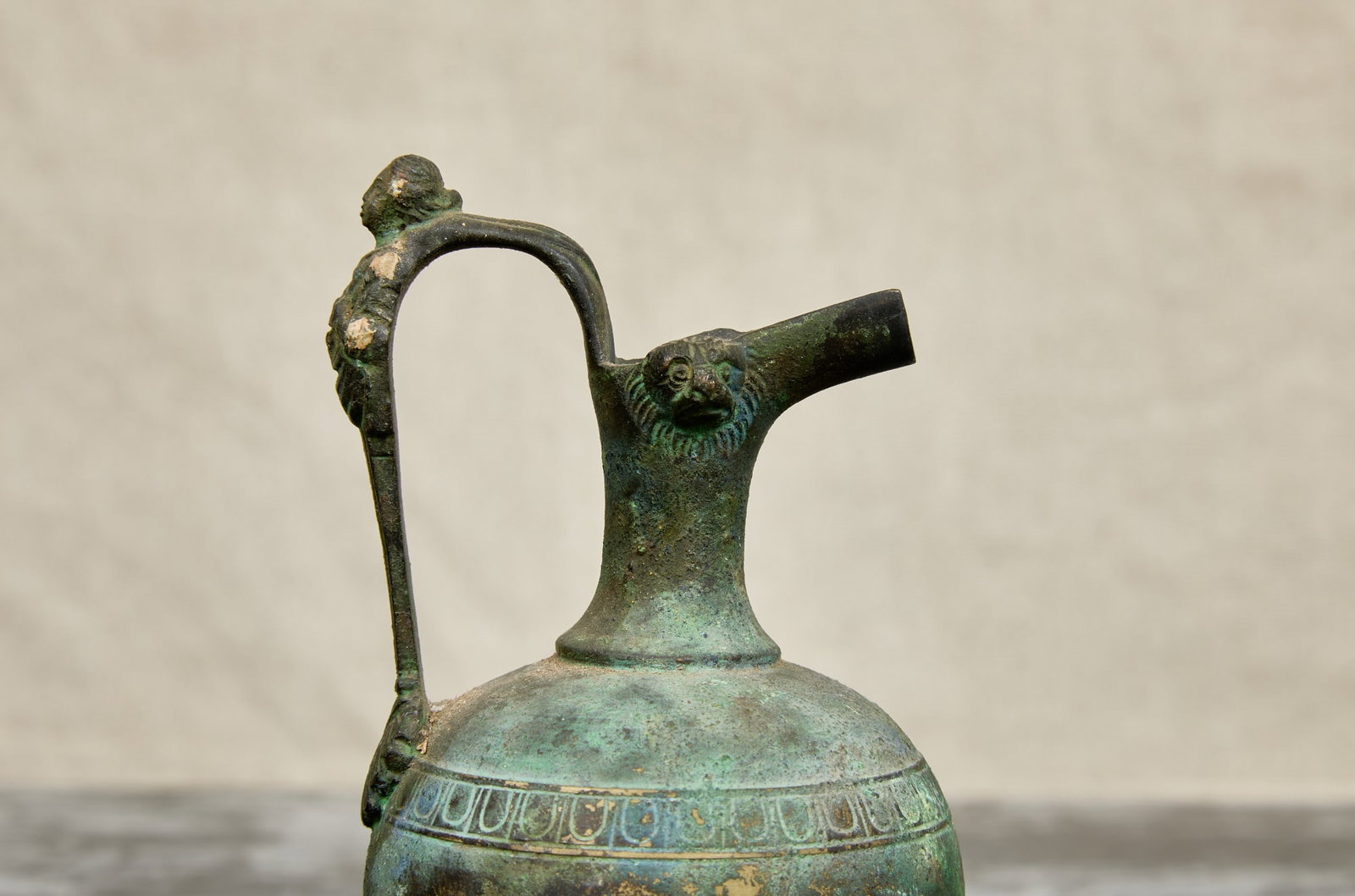 SMALL BRONZE EWER - 8