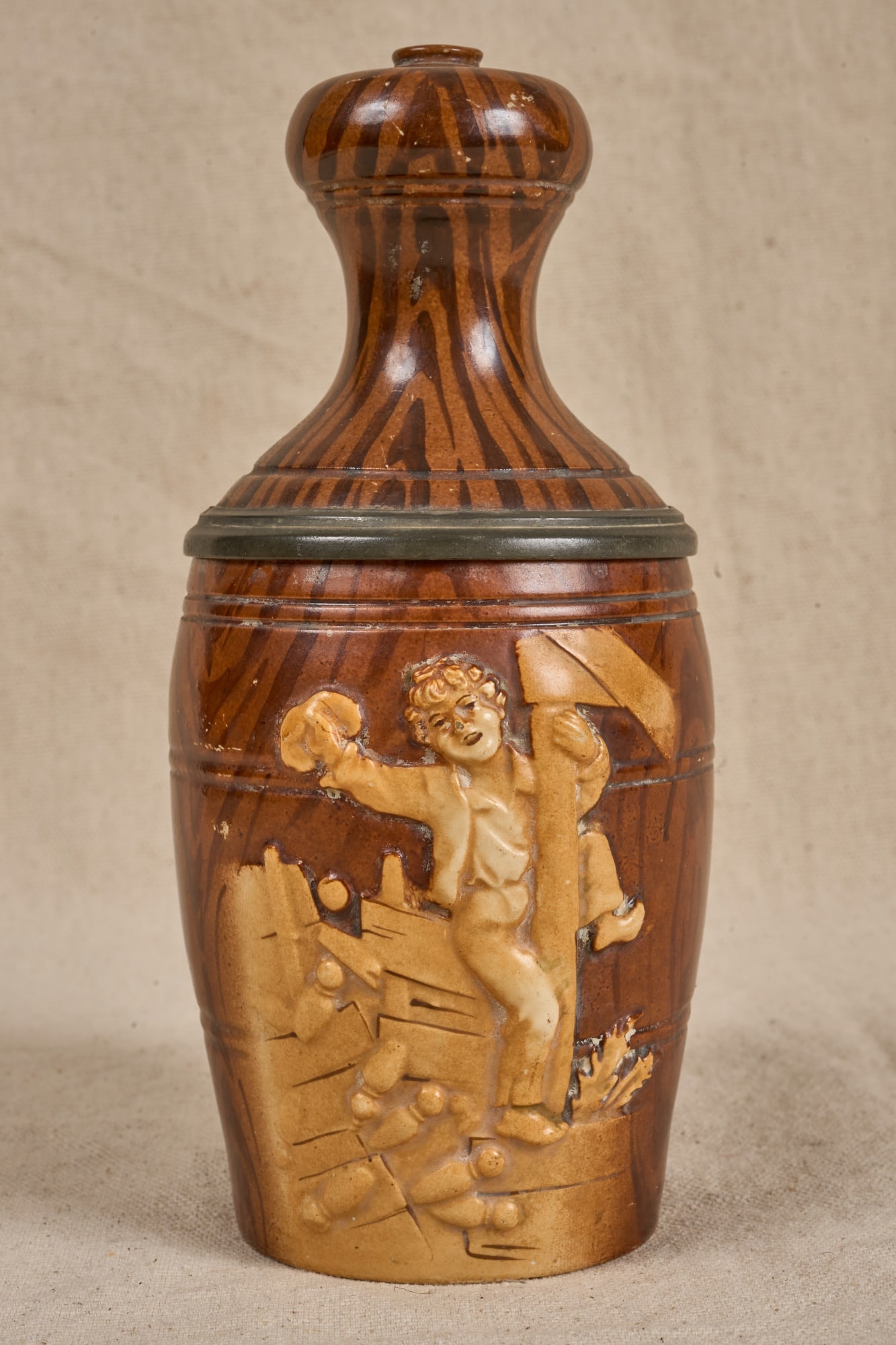 GRAIN PAINTED GERMAN BOWLING STEIN (1 of 12)