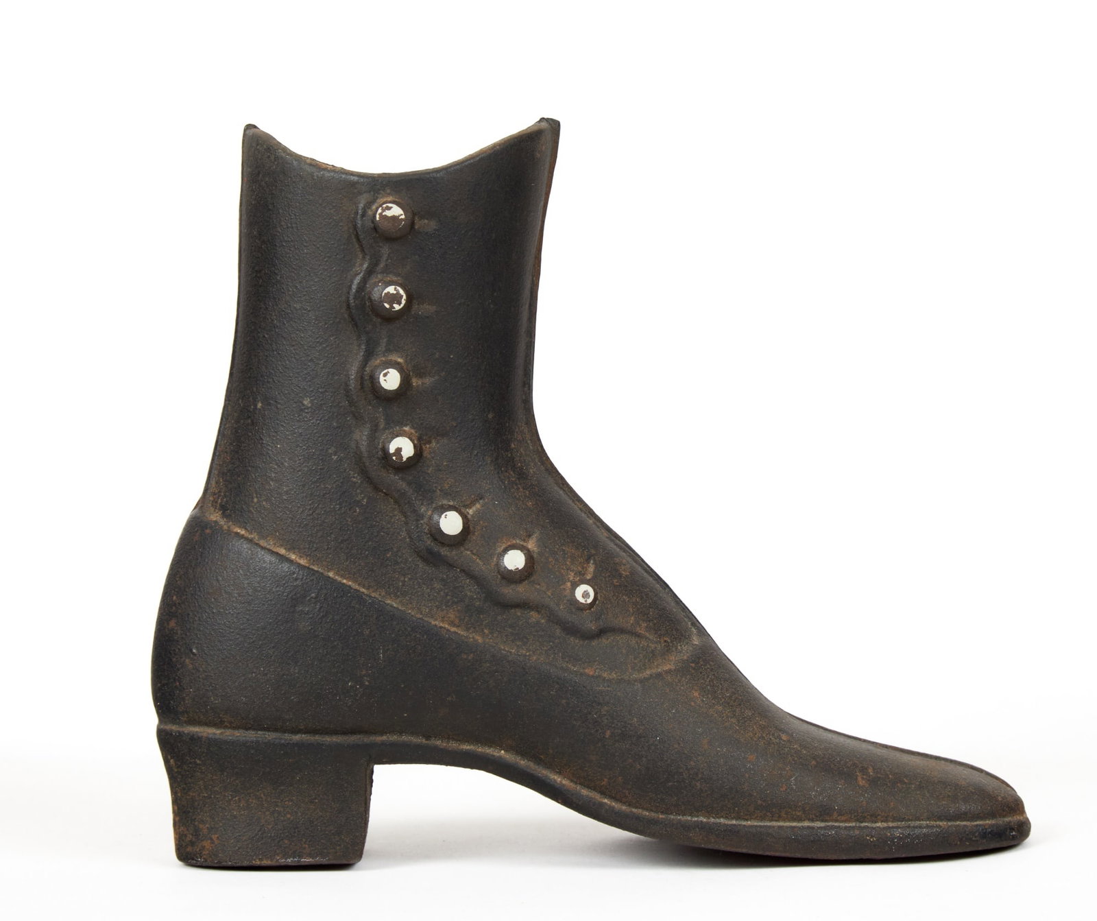 VICTORIAN CAST IRON LEATHER LADIES BOOT (1 of 8)