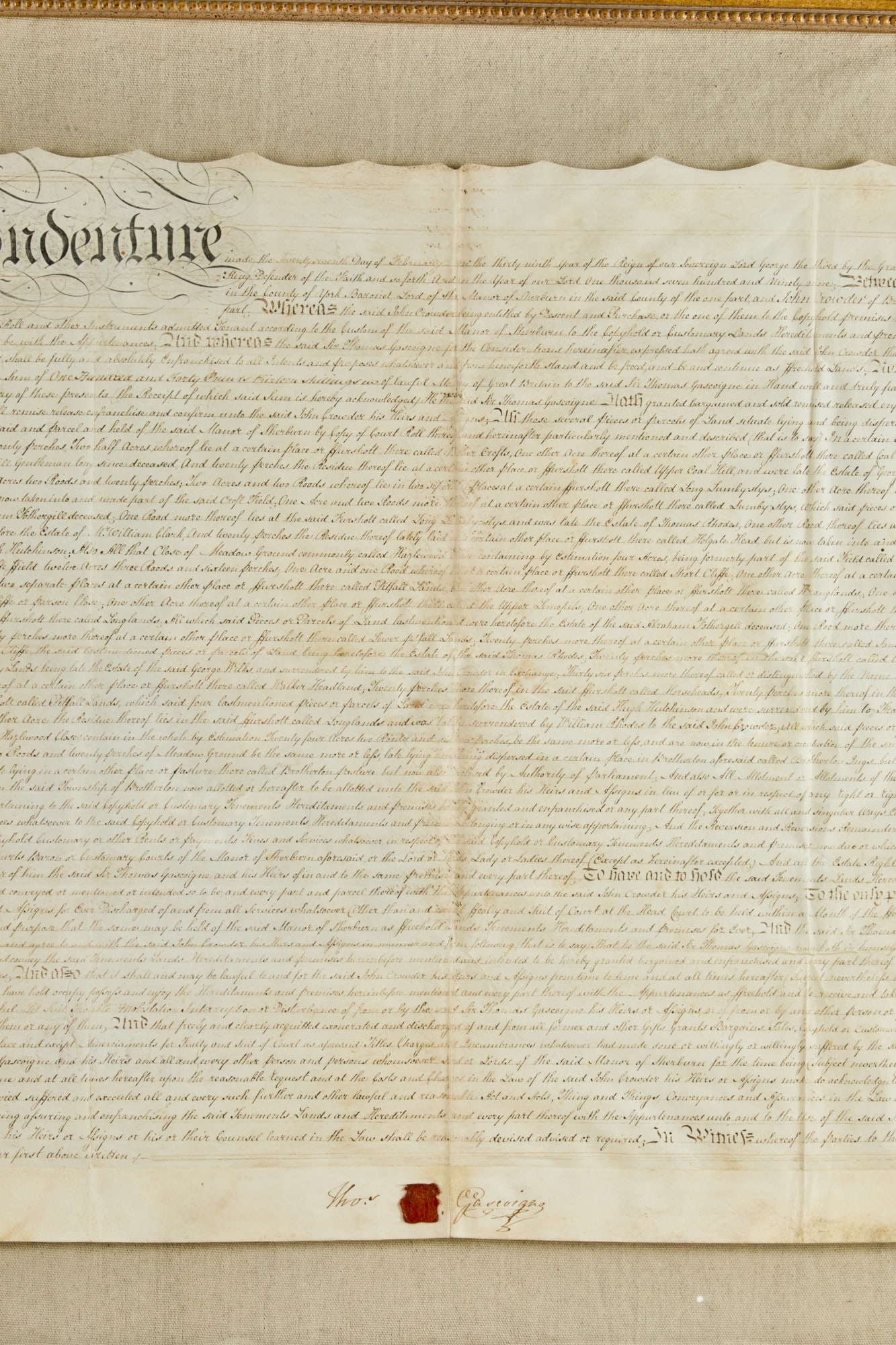 FRAMED 1799 INDENTURE - 4