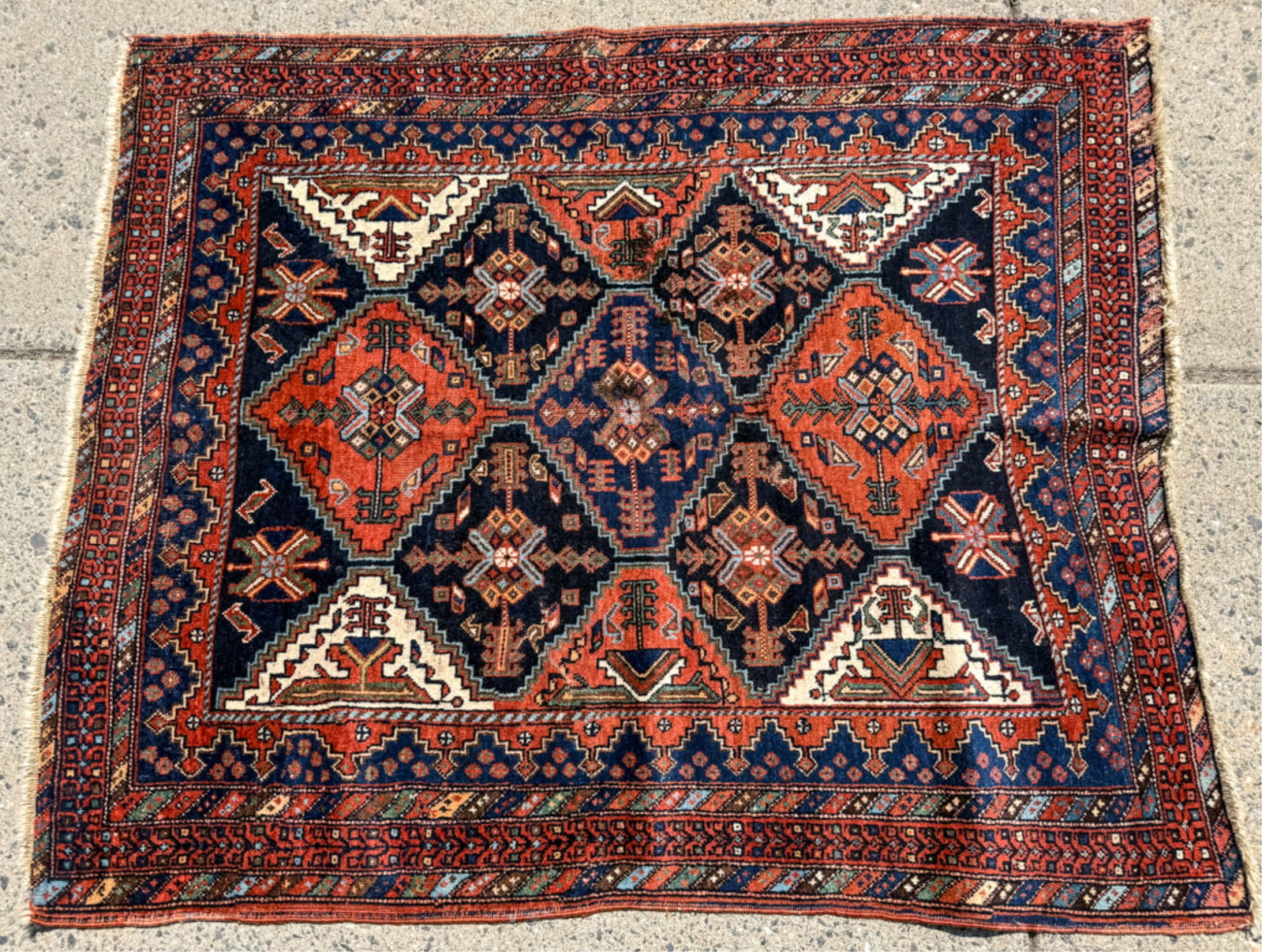 1950s QUASHKI ORIENTAL AREA RUG (1 of 10)