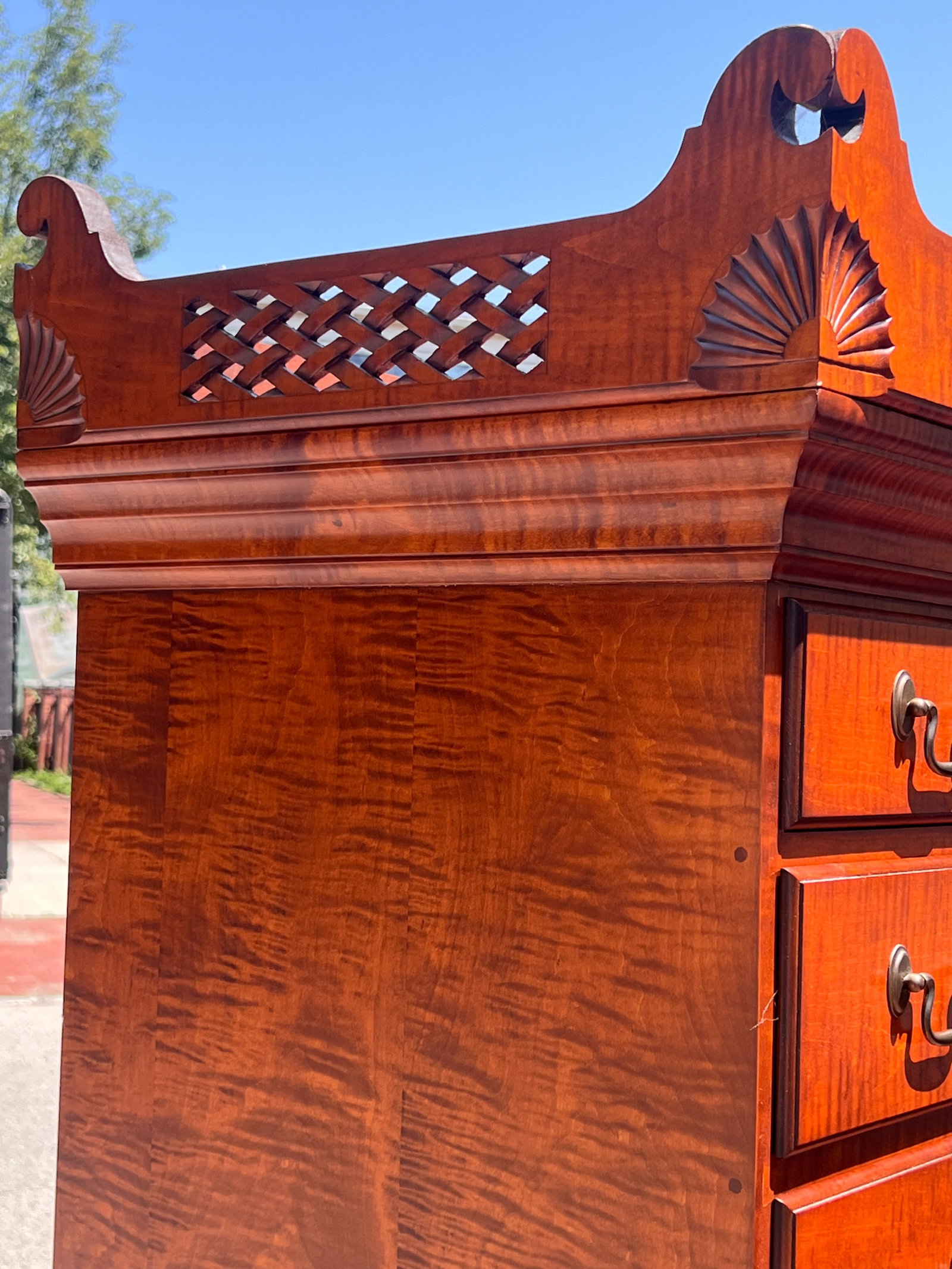 ELDRED WHEELER TIGER MAPLE DUNLAP HIGHBOY - 4