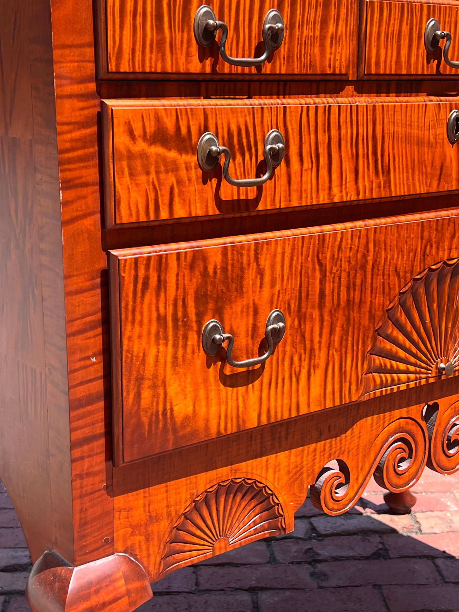ELDRED WHEELER TIGER MAPLE DUNLAP HIGHBOY - 7