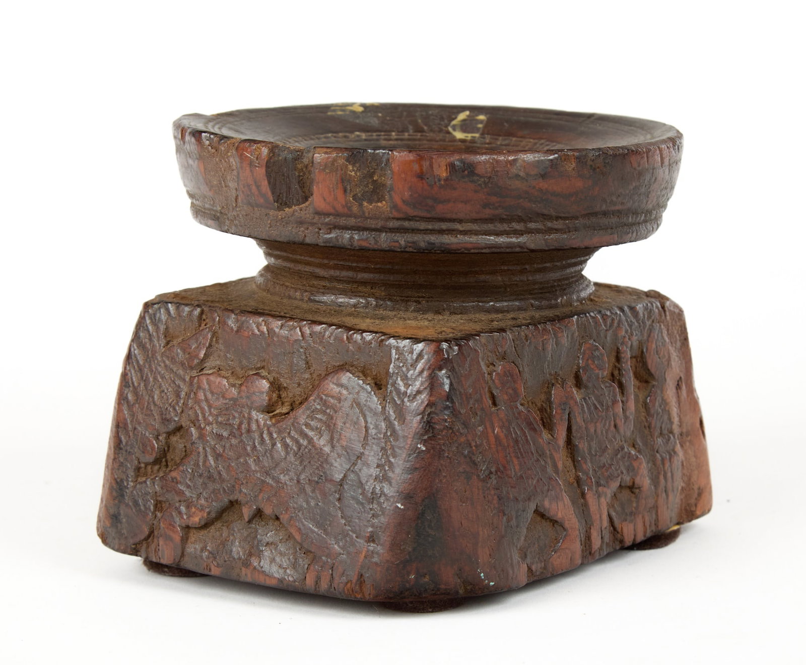 ANTIQUE HAND CARVED INDIAN SEED SPREADER (BIJNI) (1 of 6)