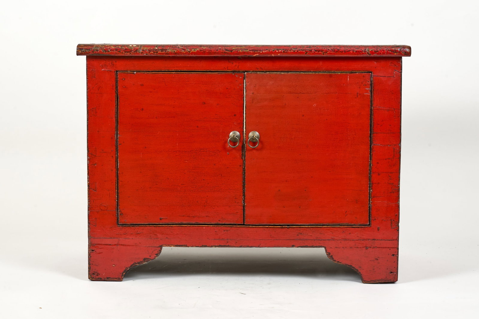 CHINESE LACQUERED ELM CUPBOARD (1 of 8)