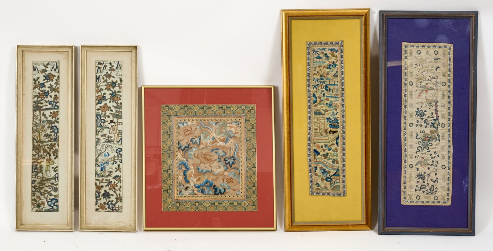 (5) FRAMED CHINESE SILK EMBROIDERIES (1 of 7)