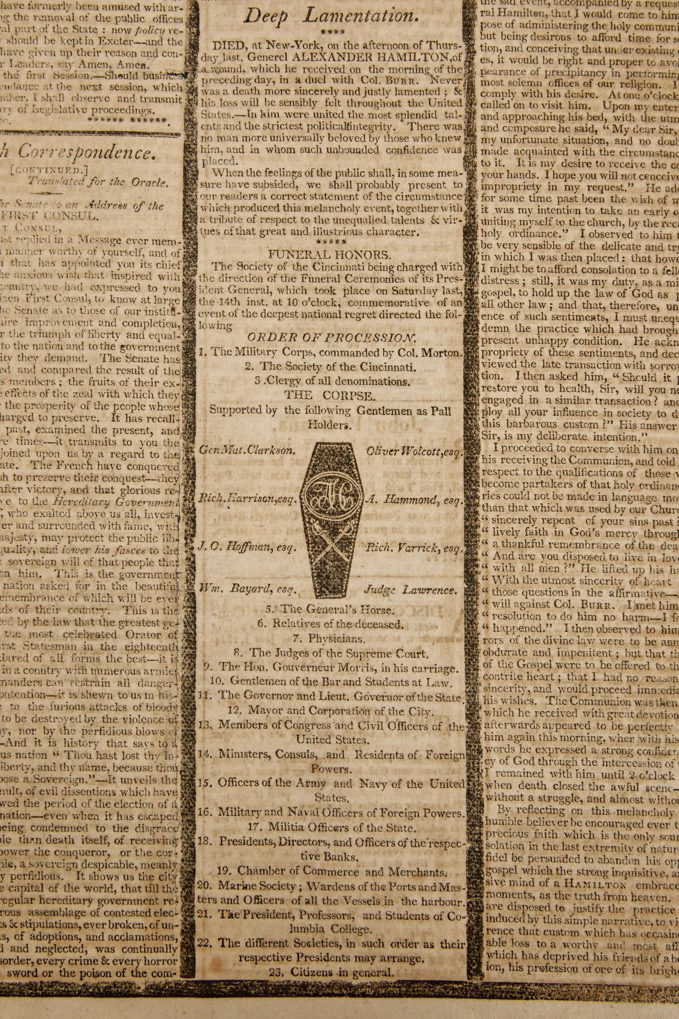 DEATH of ALEXANDER HAMILTON (1 of 20)