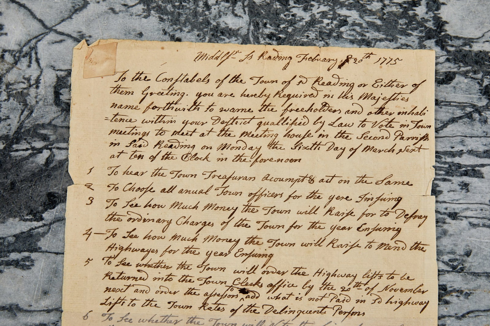 (3) INTERESTING 1775 DOCUMENTS - 10