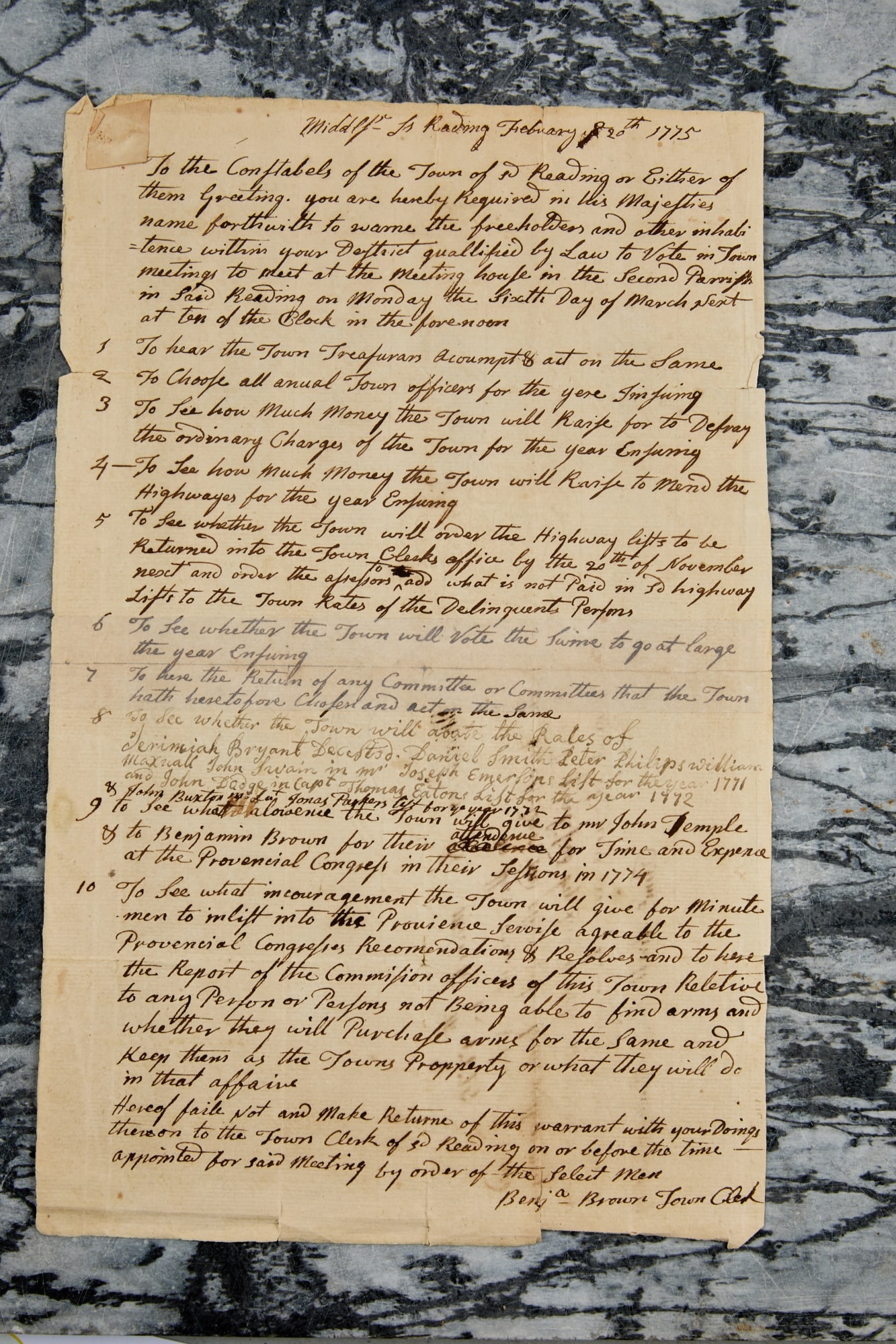 (3) INTERESTING 1775 DOCUMENTS - 12