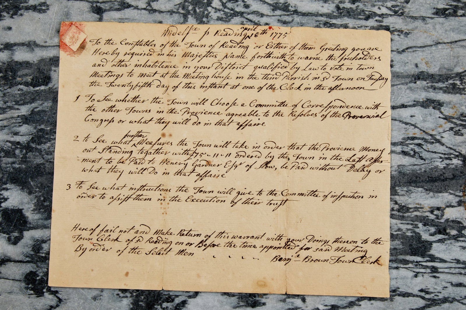 (3) INTERESTING 1775 DOCUMENTS - 15