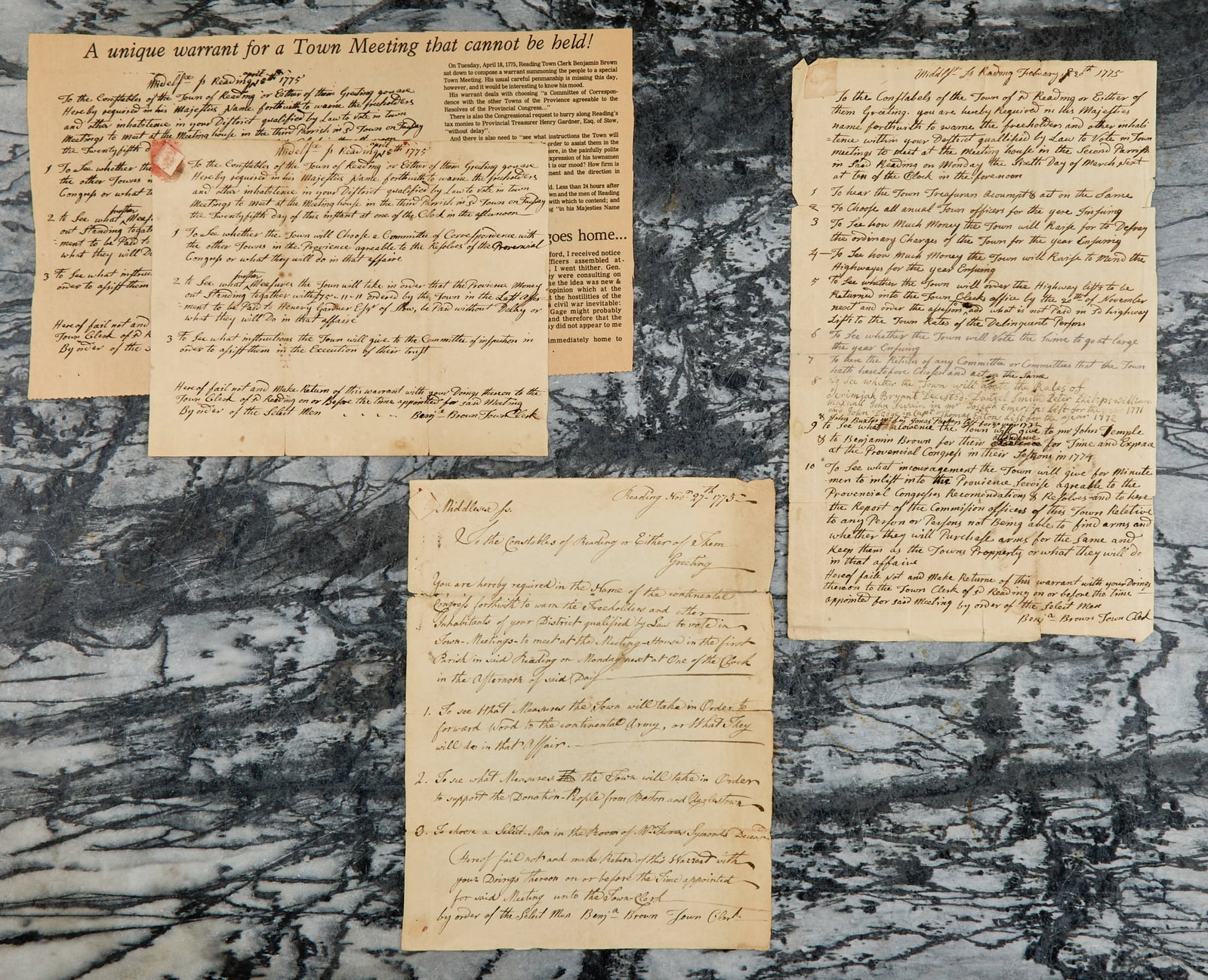 (3) INTERESTING 1775 DOCUMENTS