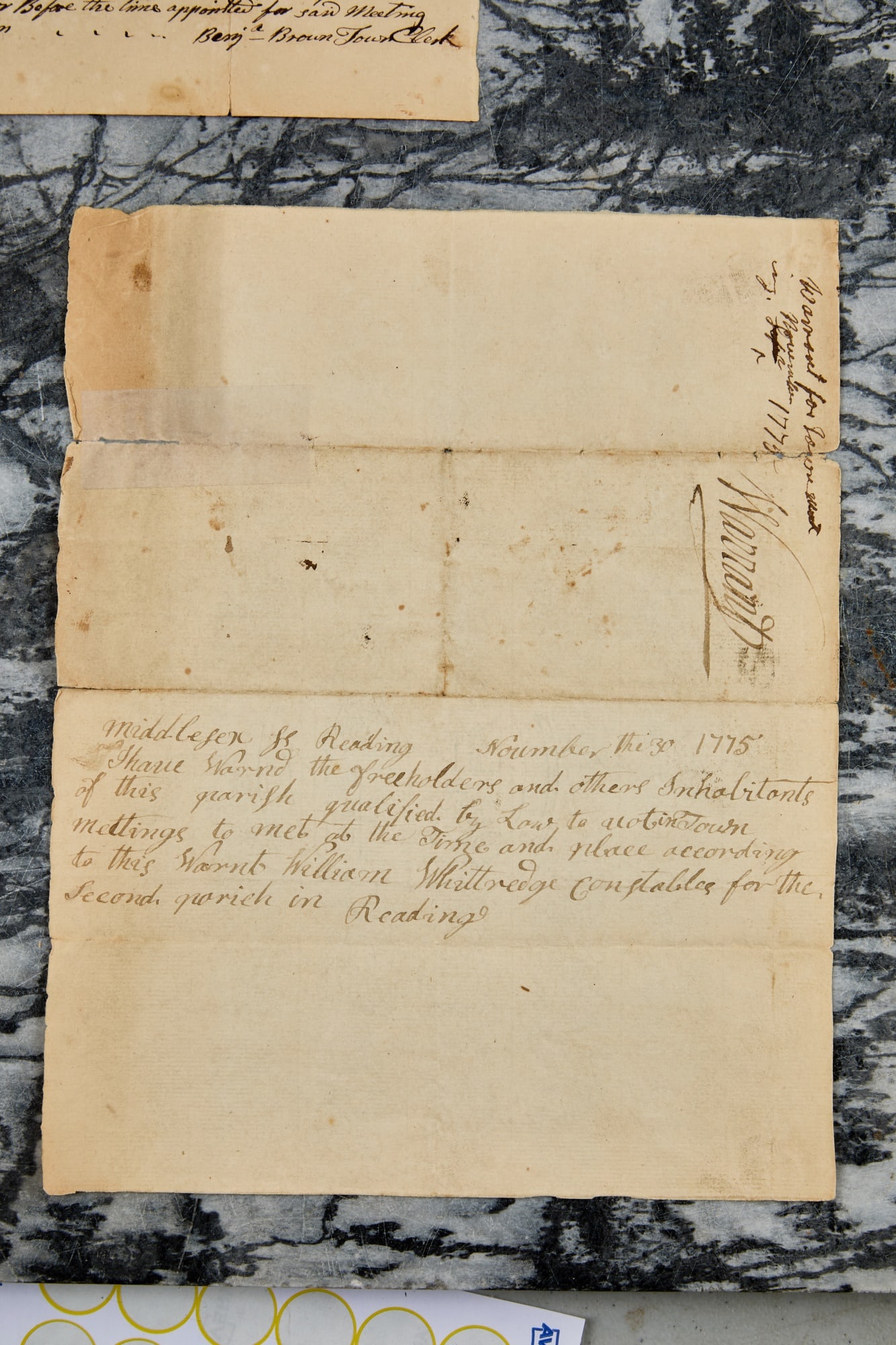 (3) INTERESTING 1775 DOCUMENTS - 8