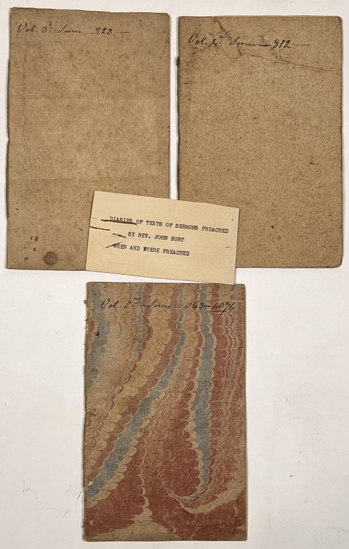 IMPORTANT (18th c) DIARIES of PARSON JOHN BURT (1 of 9)