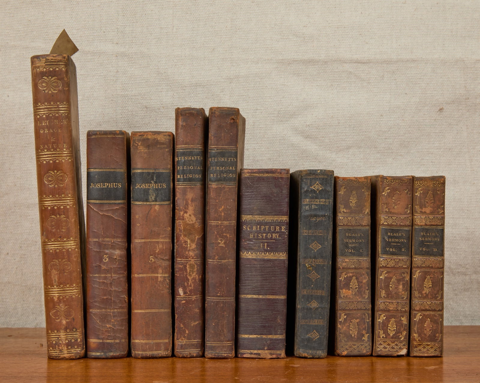 (10) MISC VOLUMES EARLY (19th)c (1 of 6)