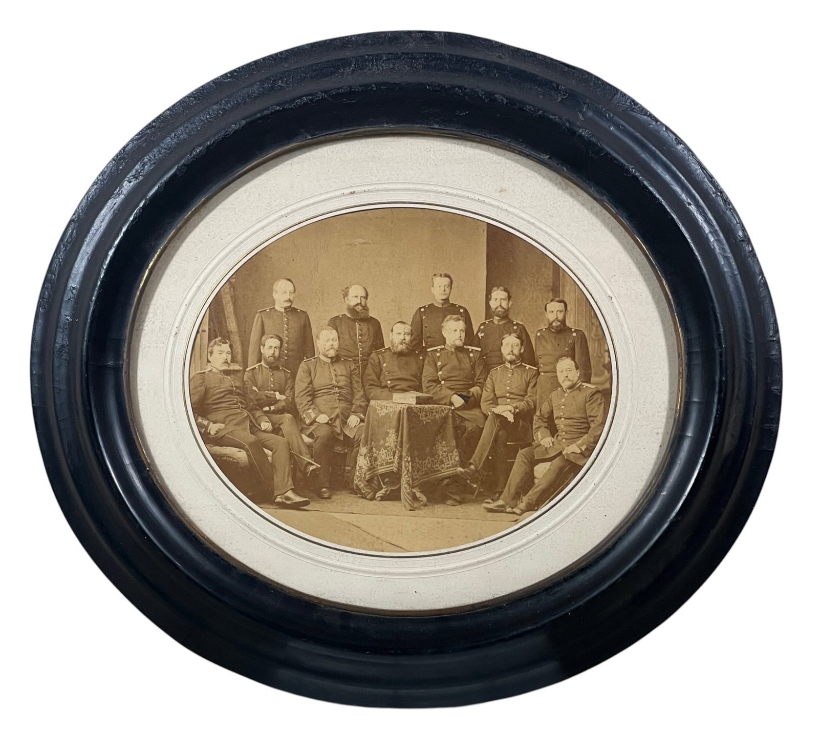 (19th c) MILITARY OFFICERS ALBUMEN PRINT/PHOTO (1 of 6)