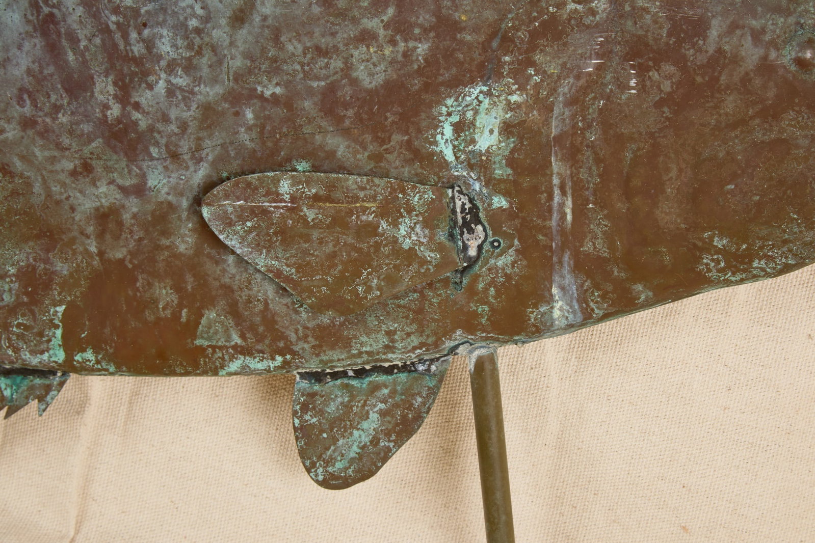 (19th c) COPPER COD WEATHERVANE - 4