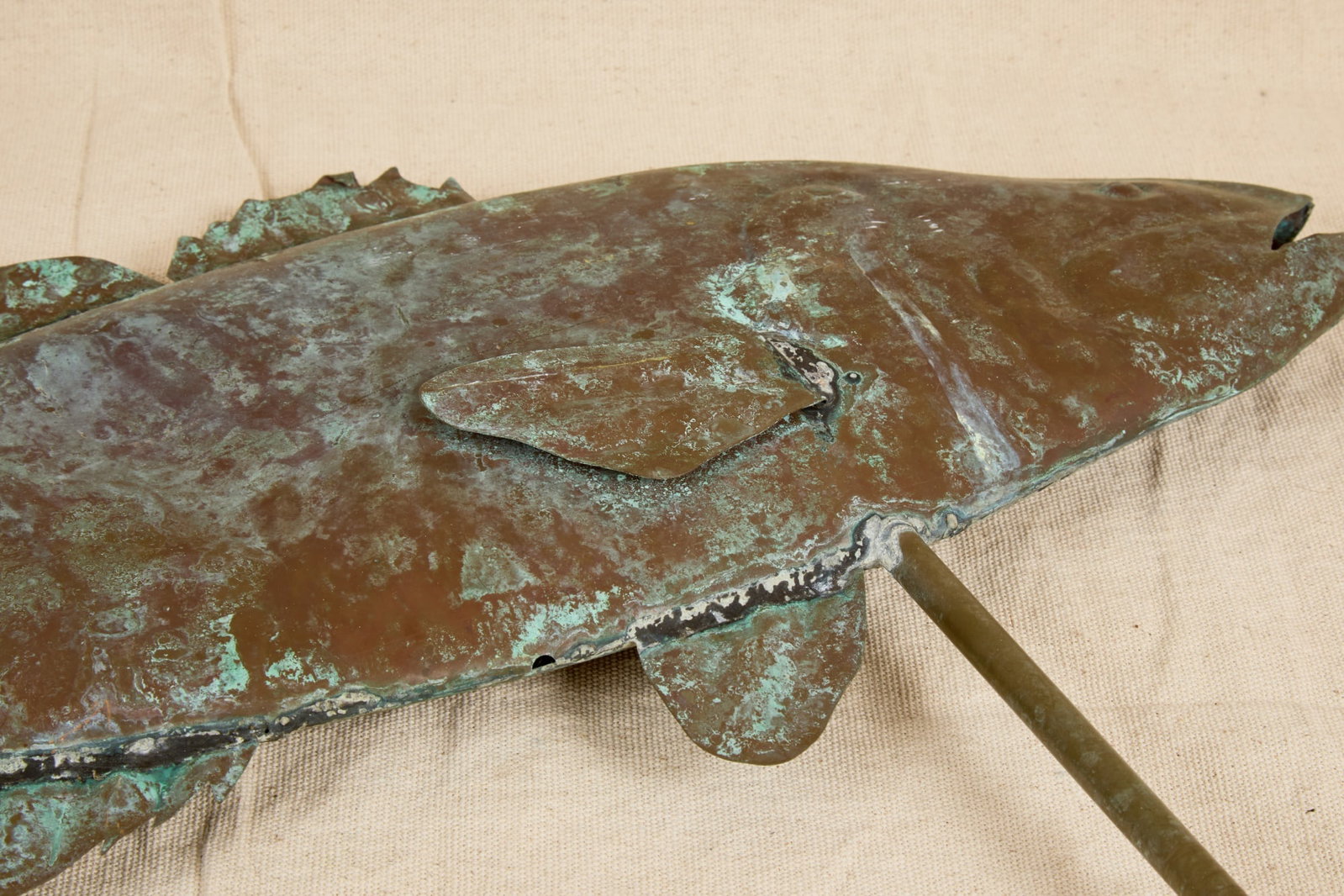 (19th c) COPPER COD WEATHERVANE - 8