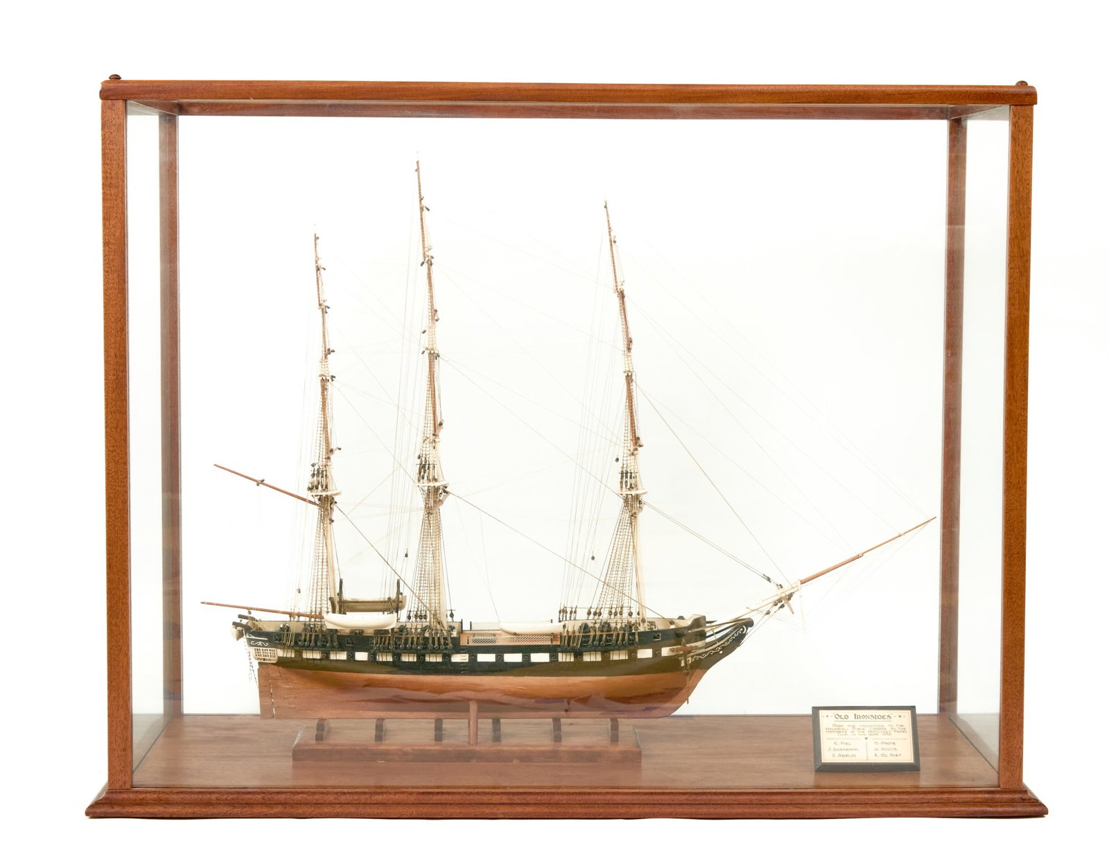 CASED MODEL of the USS CONSTITUTION (1 of 10)
