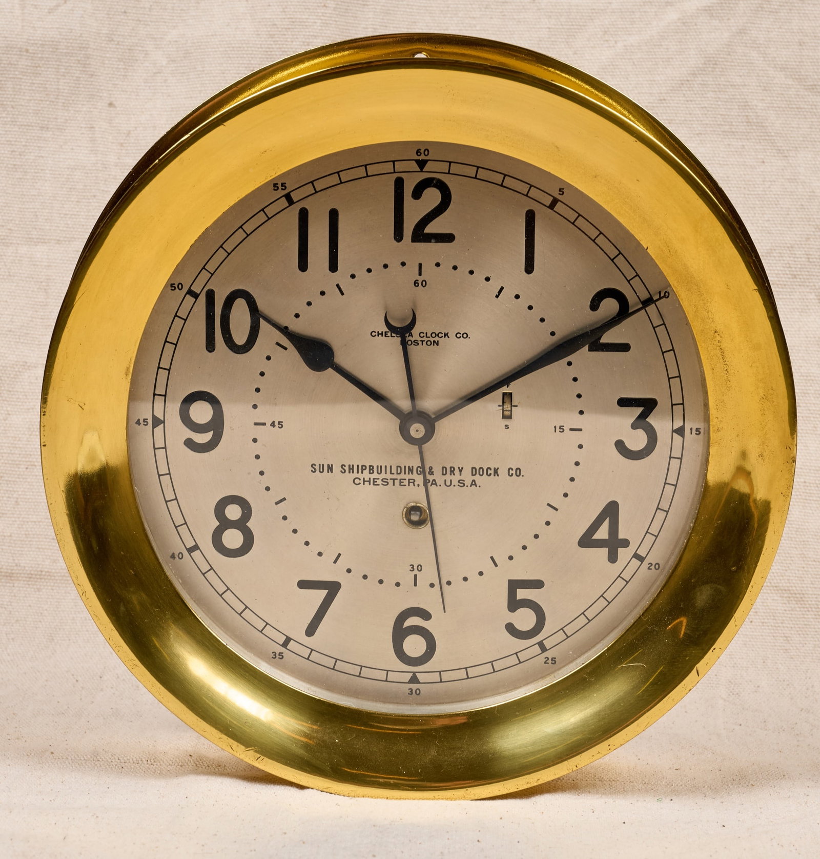 SUN SHIPBUILDING & DRY DOCK CO. CHELSEA CLOCK (1 of 7)