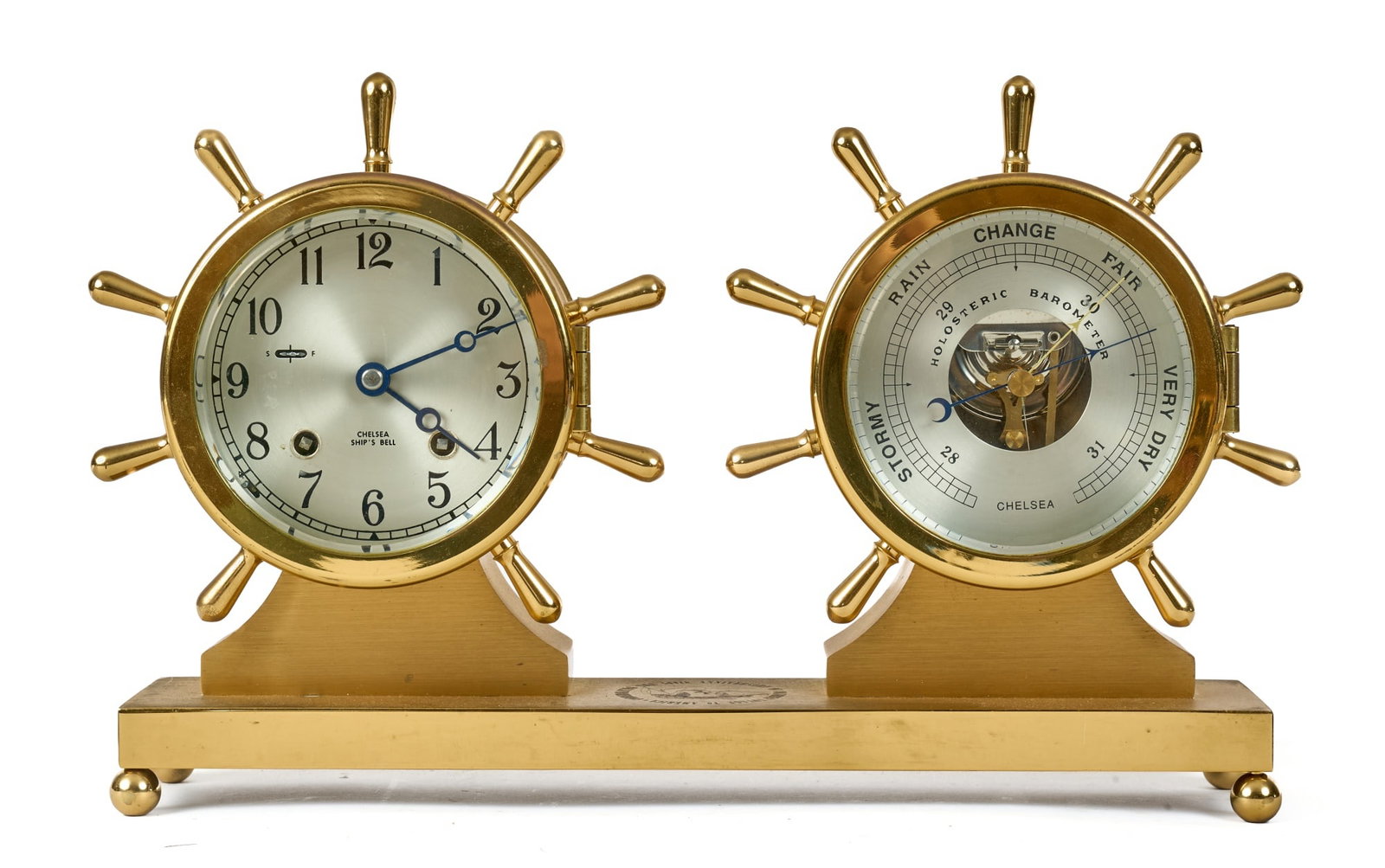 COMMEMORATIVE CHELSEA SHIPS BELL CLOCK BAROMETER (1 of 5)