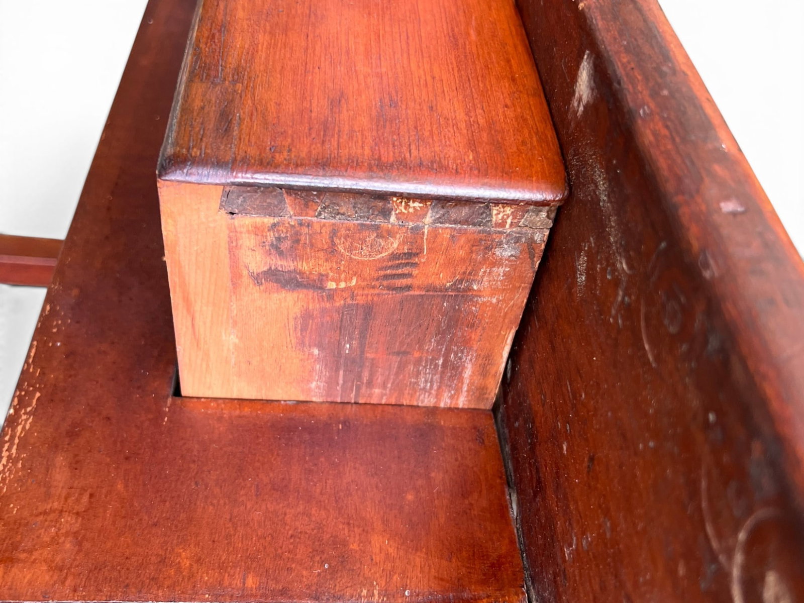 (19th c) PINE SINGLE DRAWER TAVERN TABLE - 2