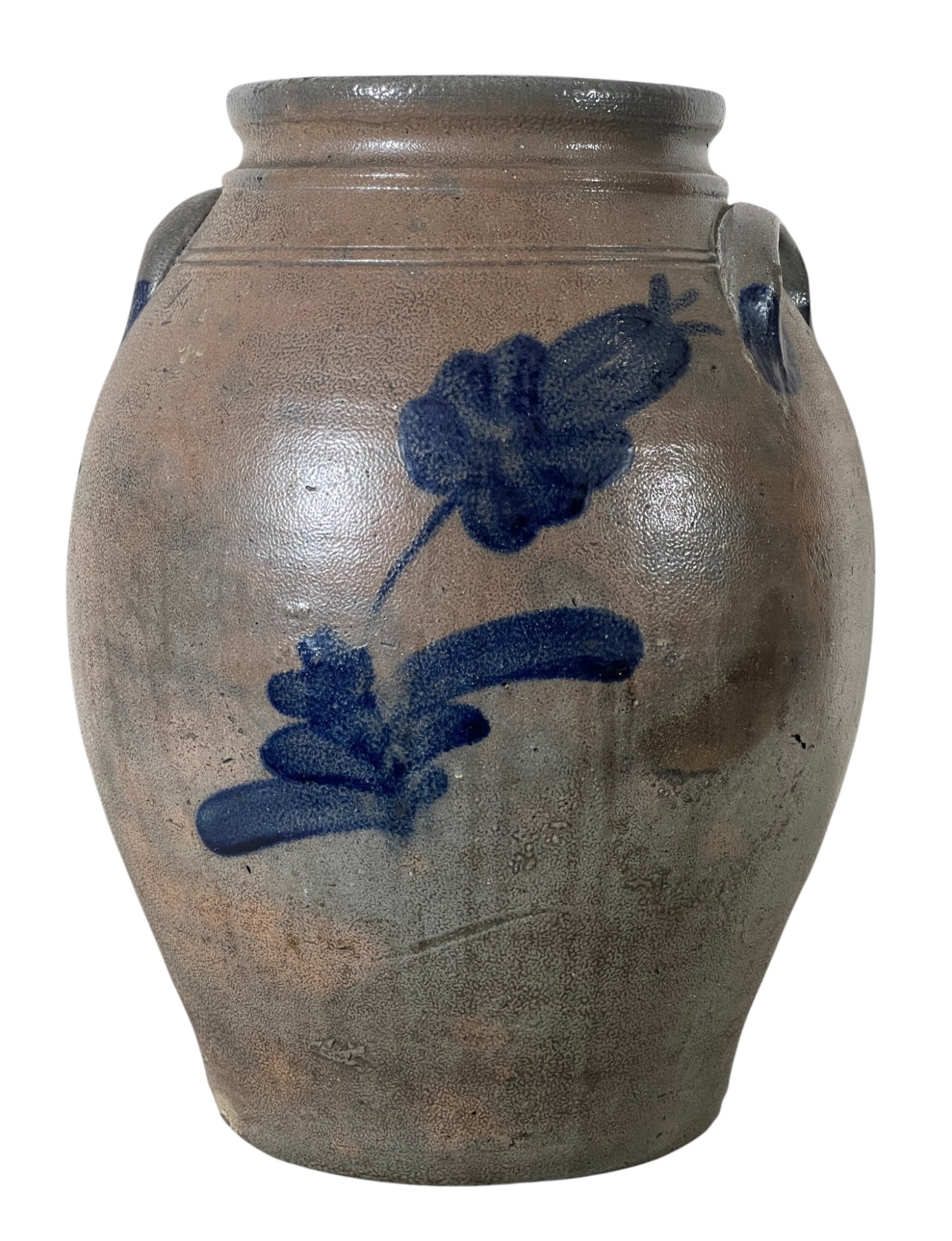 (4) GALLON STONEWARE CROCK attr. to SAMUEL IRVINE (1 of 8)