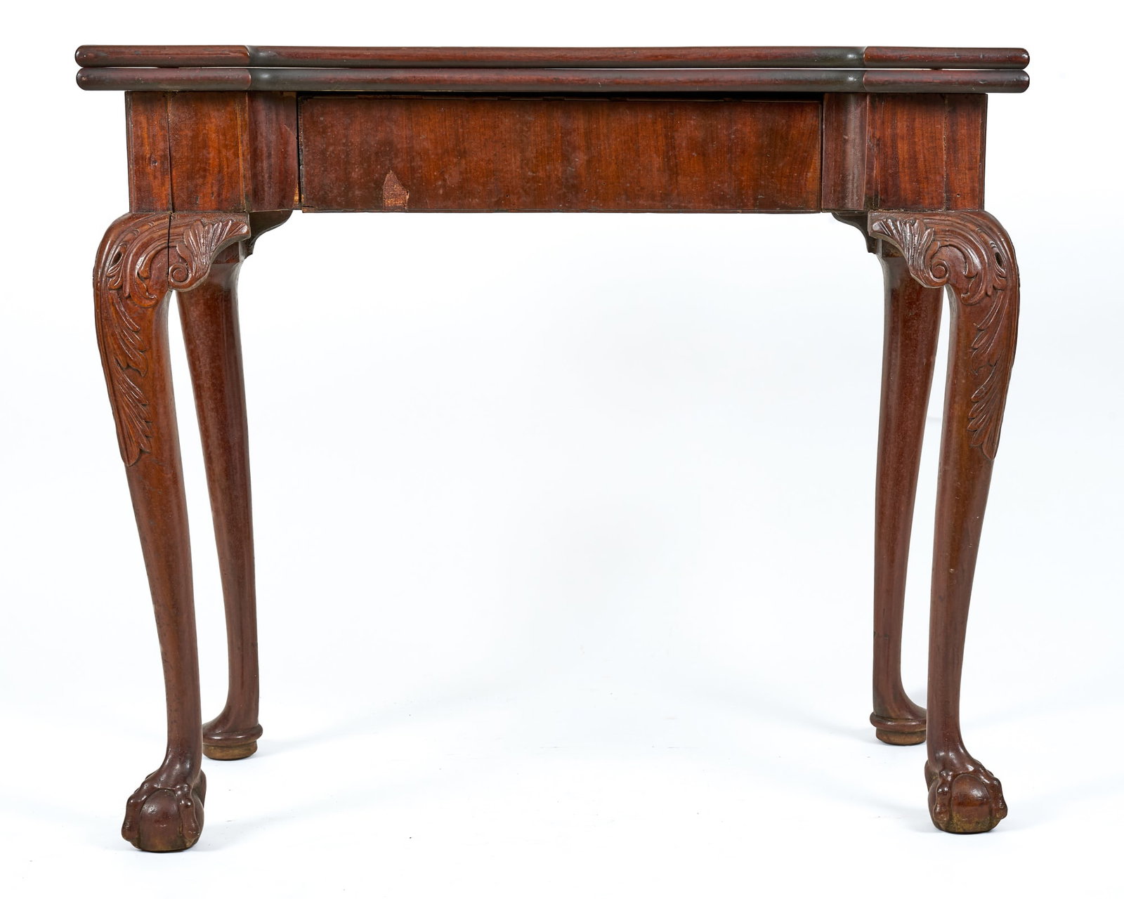 (18th/19th c) CHIPPENDALE MAHOGANY CARD TABLE (1 of 15)