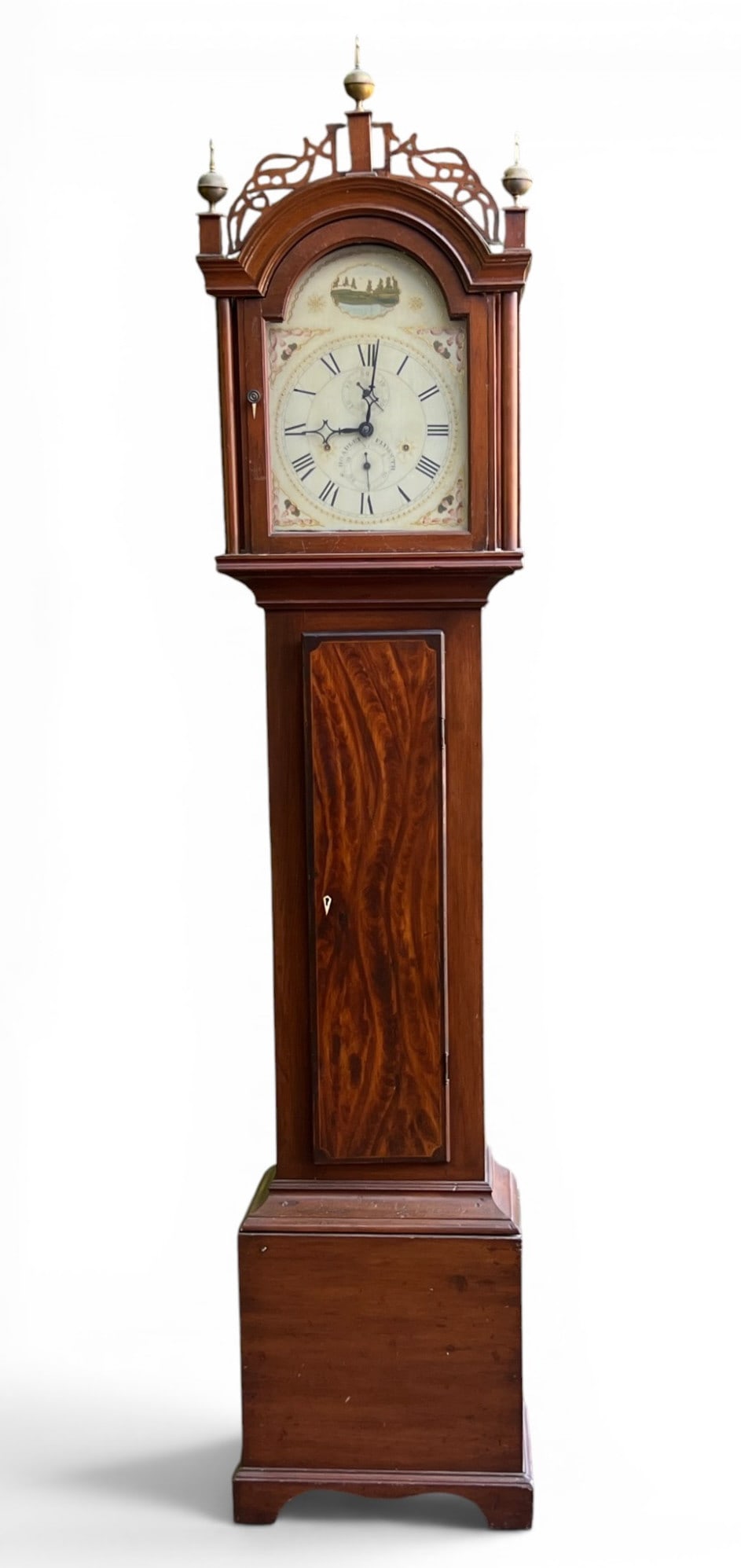 (19th c) SILAS HOADLEY PLYMOUTH CT TALL CASE CLOCK (1 of 20)