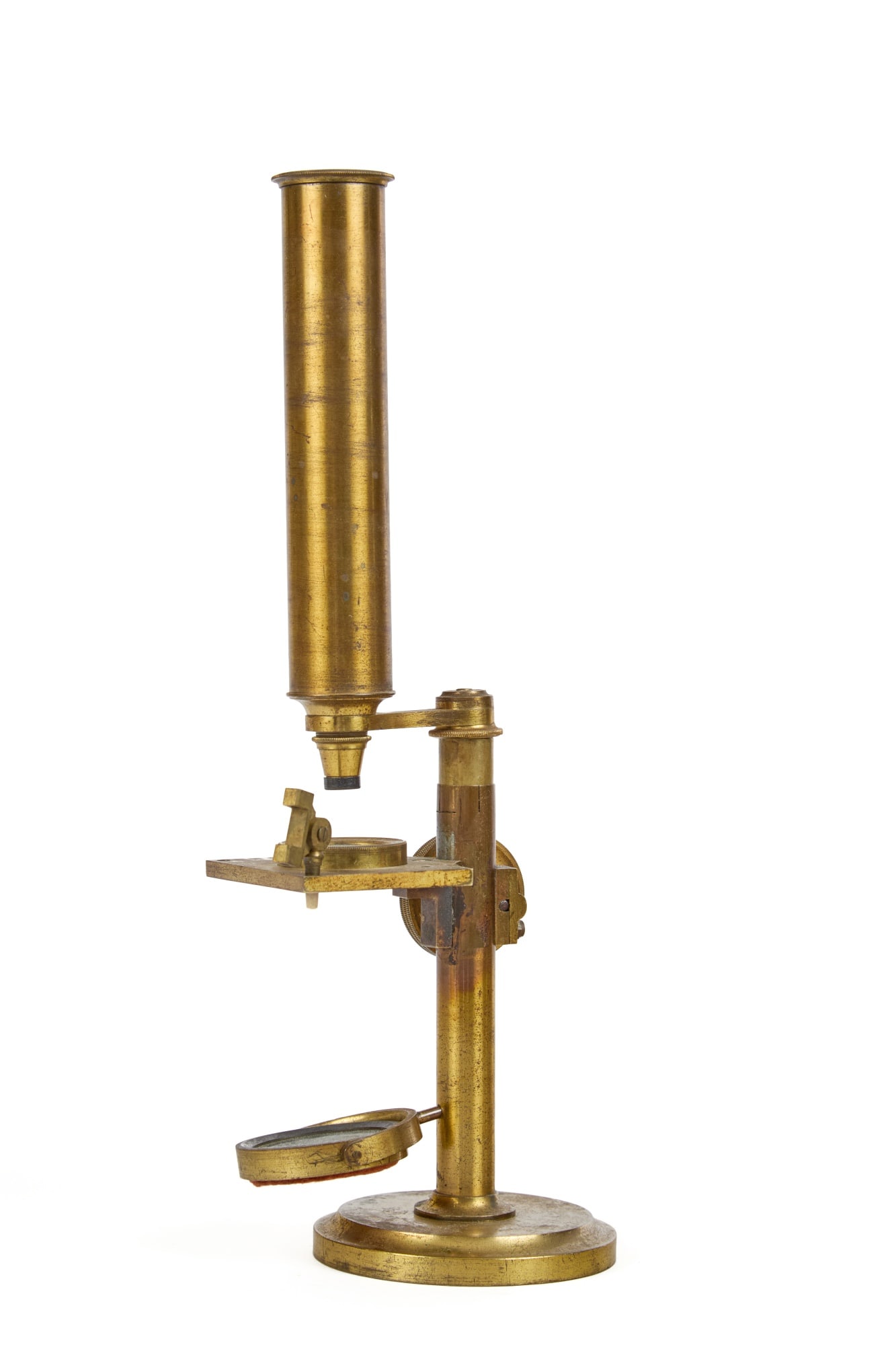 (19th c) R.B. BATE BRASS COMPOUND MICROSCOPE - 2