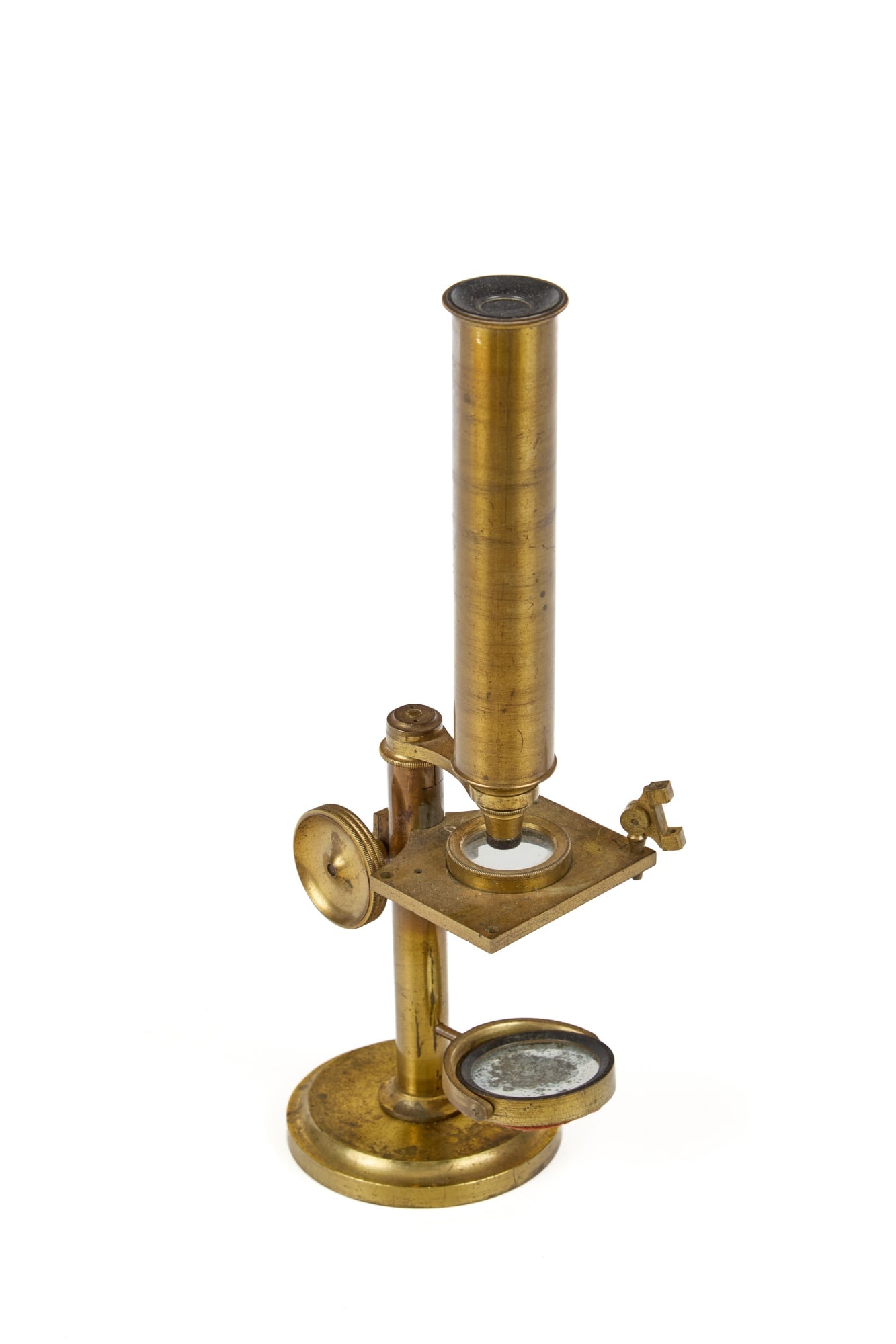 (19th c) R.B. BATE BRASS COMPOUND MICROSCOPE - 4