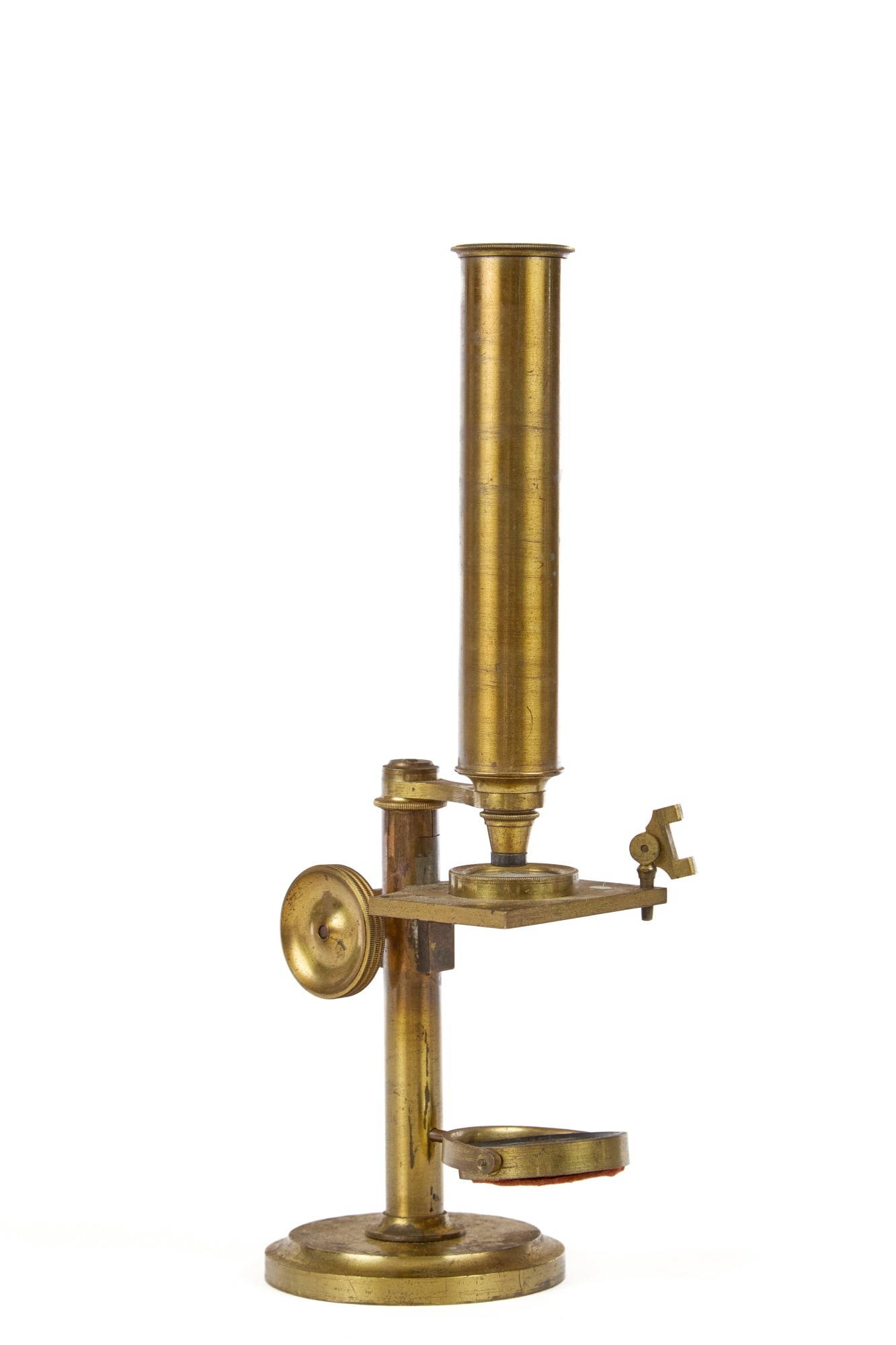 (19th c) R.B. BATE BRASS COMPOUND MICROSCOPE - 5