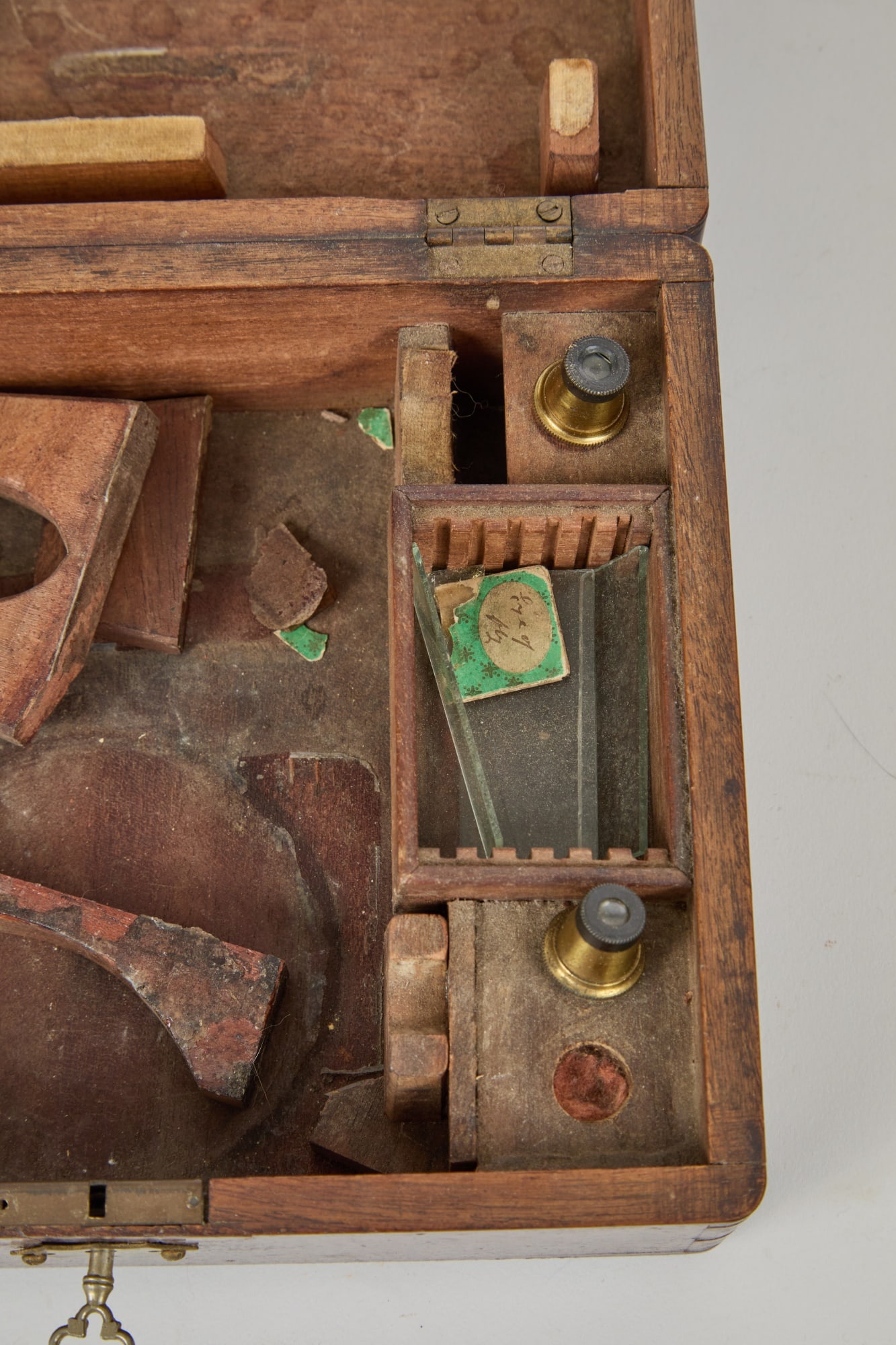 (19th c) R.B. BATE BRASS COMPOUND MICROSCOPE - 8