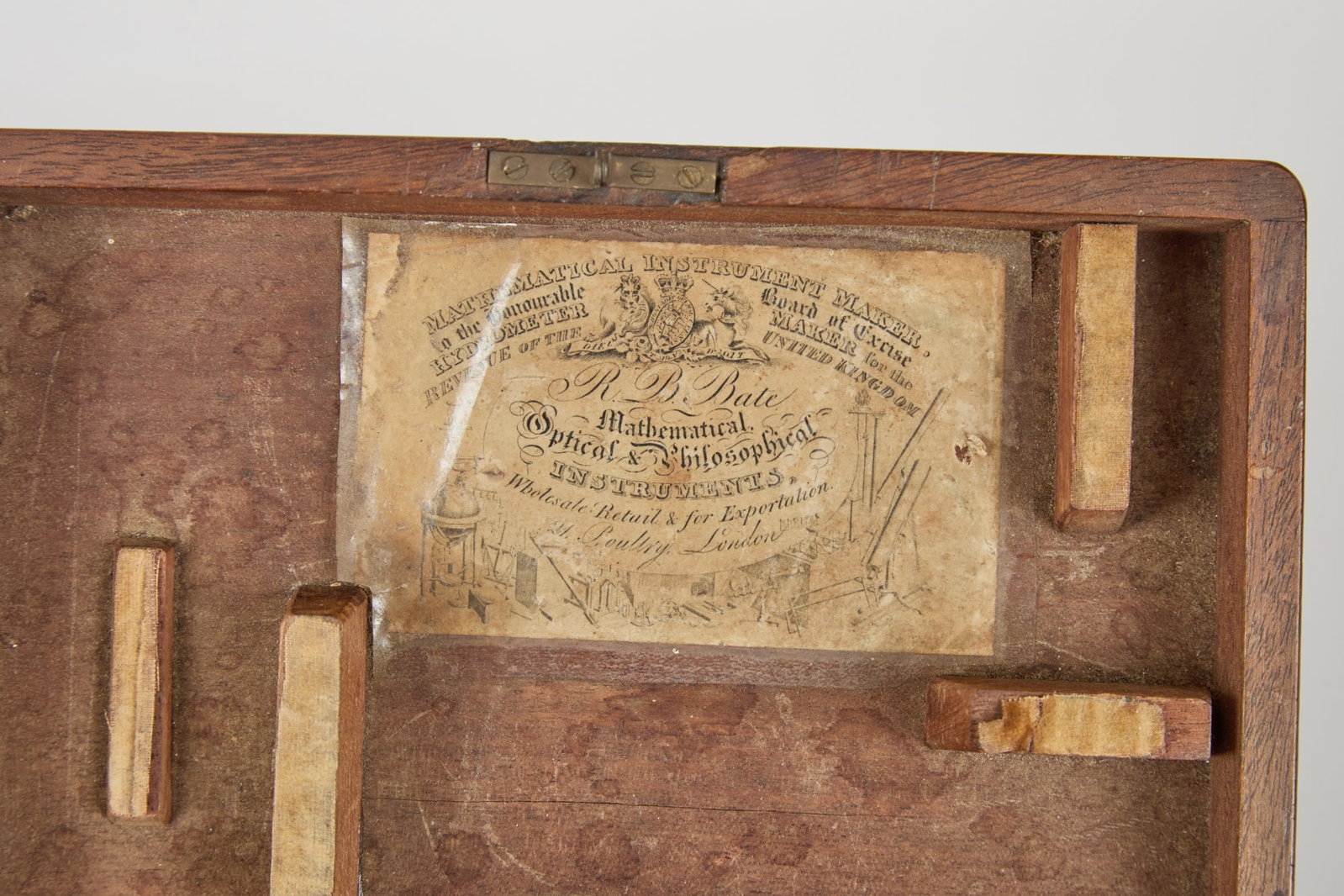 (19th c) R.B. BATE BRASS COMPOUND MICROSCOPE - 9