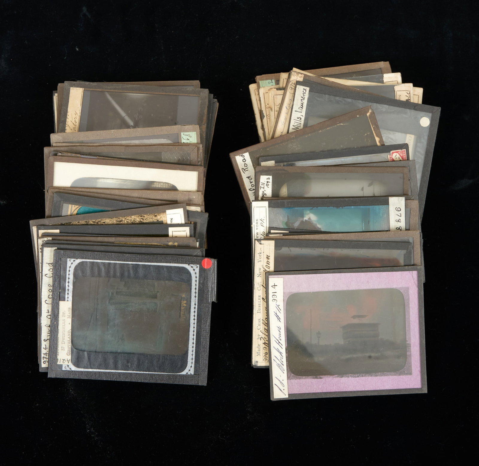 GROUP of MAGIC LANTERN SLIDES / AMERICAN SUBJECTS (1 of 7)