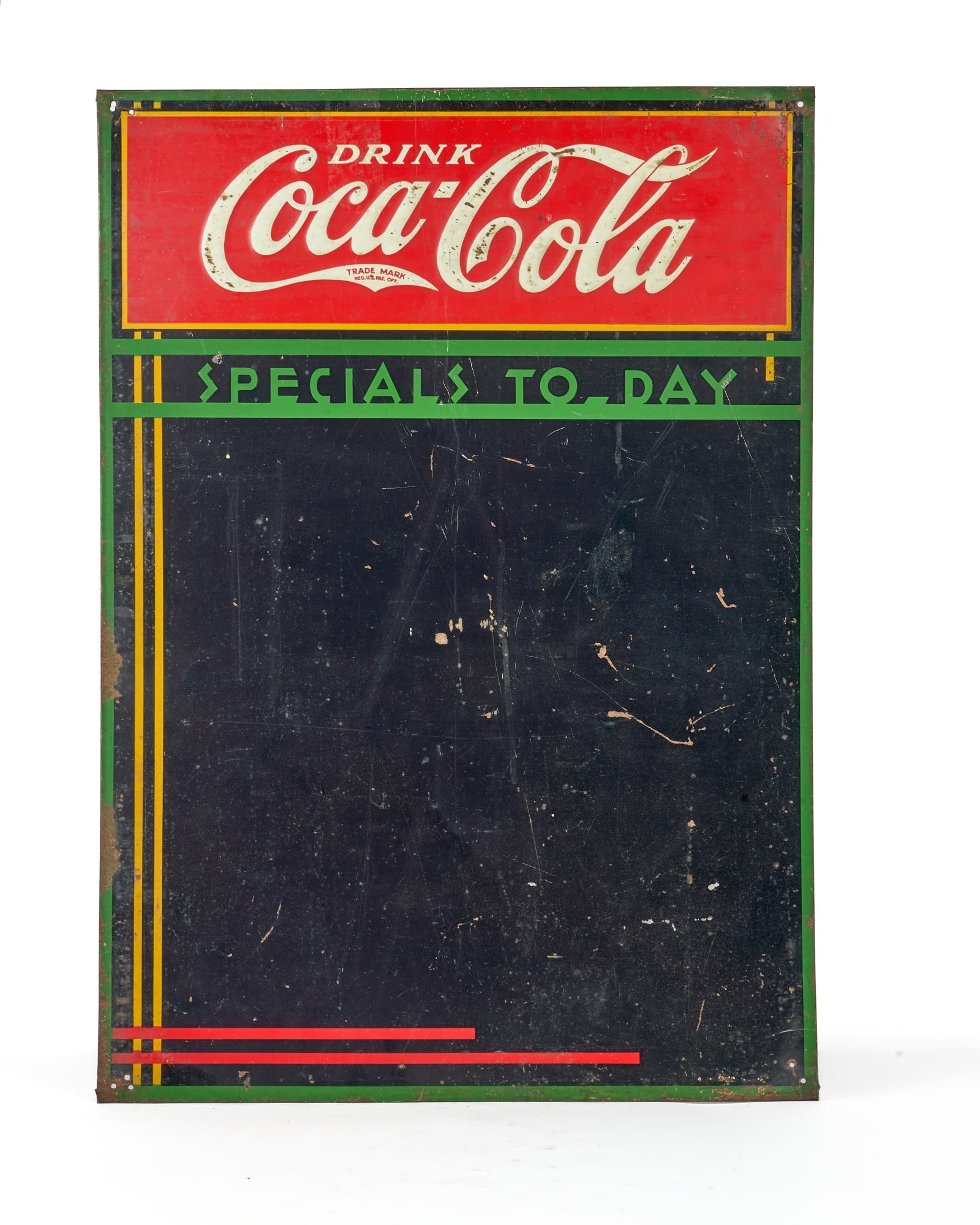 COCA-COLA SPECIALS TODAY TIN LITHO MENU SIGN (1 of 5)