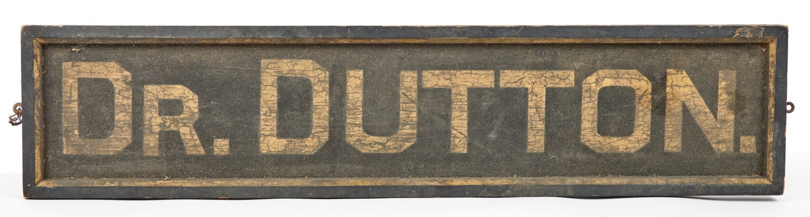 (19th c) DR. DUTTON PAINTED TRADE SIGN (1 of 6)