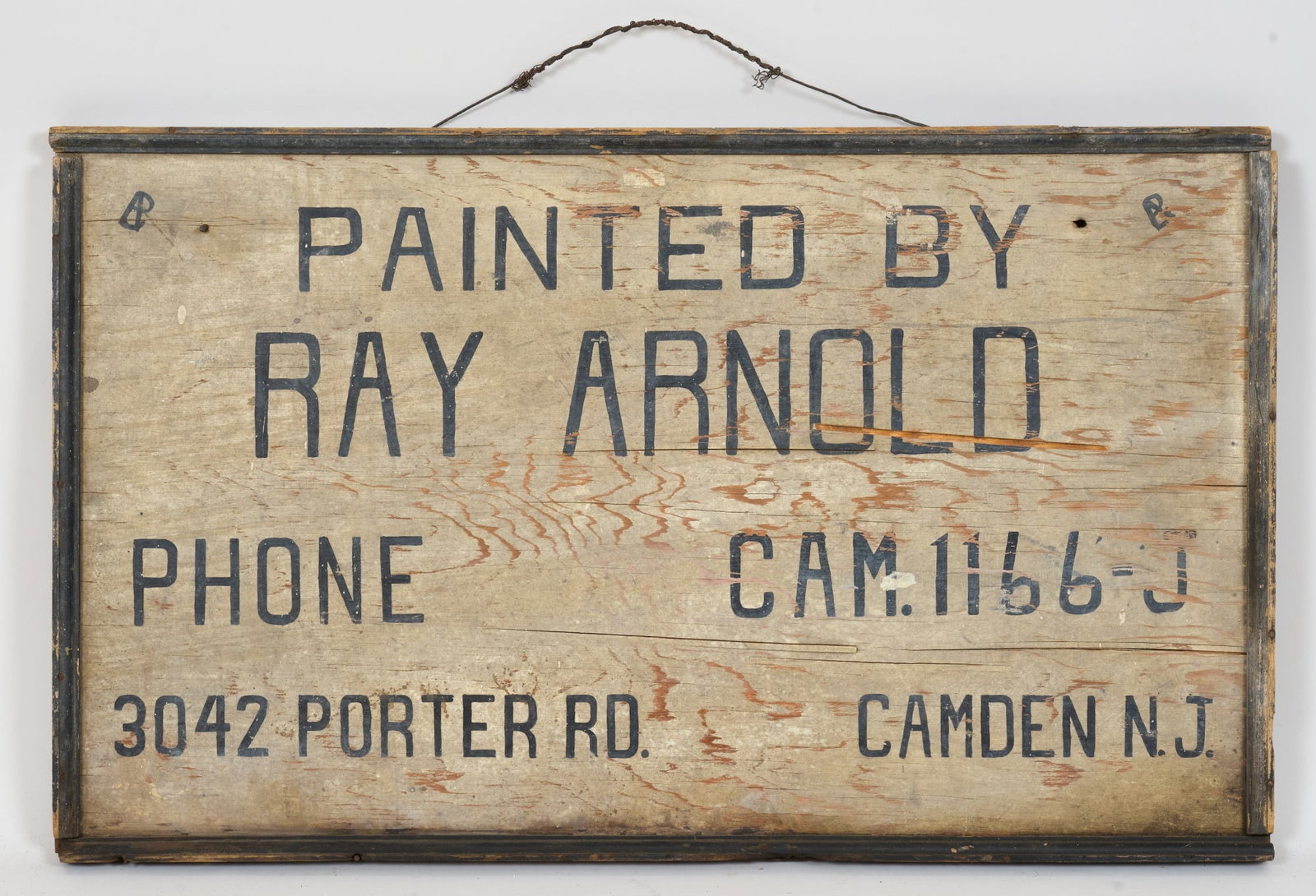 EARLY (20th c) PAINTED WOOD TRADE SIGN (1 of 7)