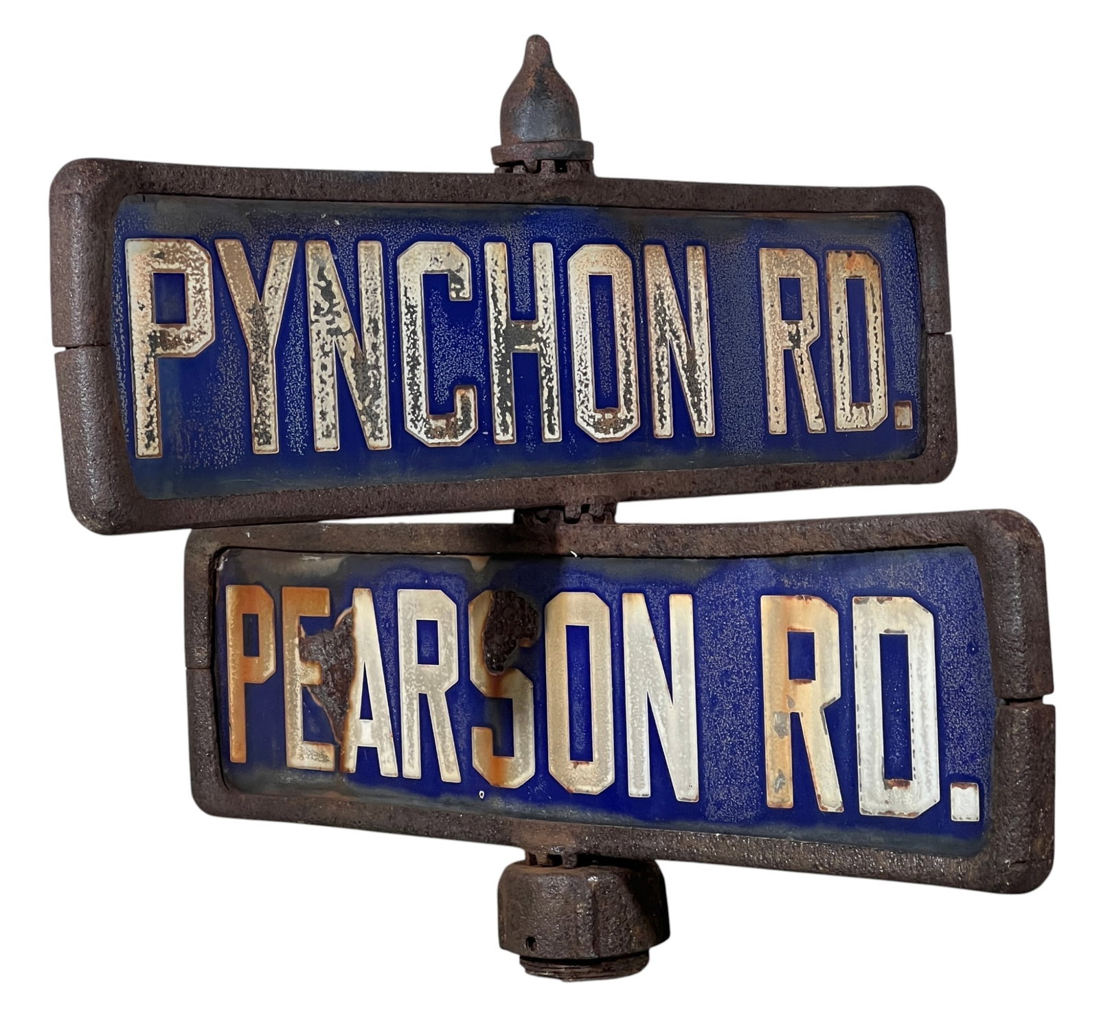 PYNCHON RD/PEARSON RD ENAMEL STREET SIGNS- HOLYOKE (1 of 4)