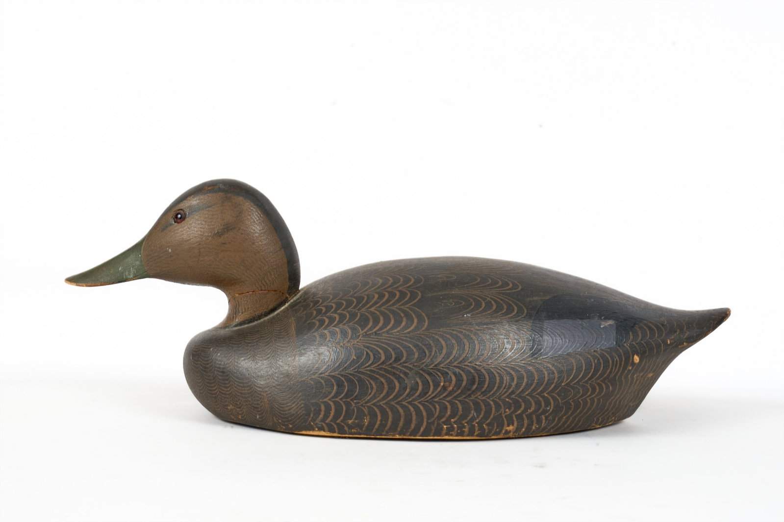 KEN HARRIS CARVED & PAINTED AMERICAN BLACK DUCK (1 of 8)
