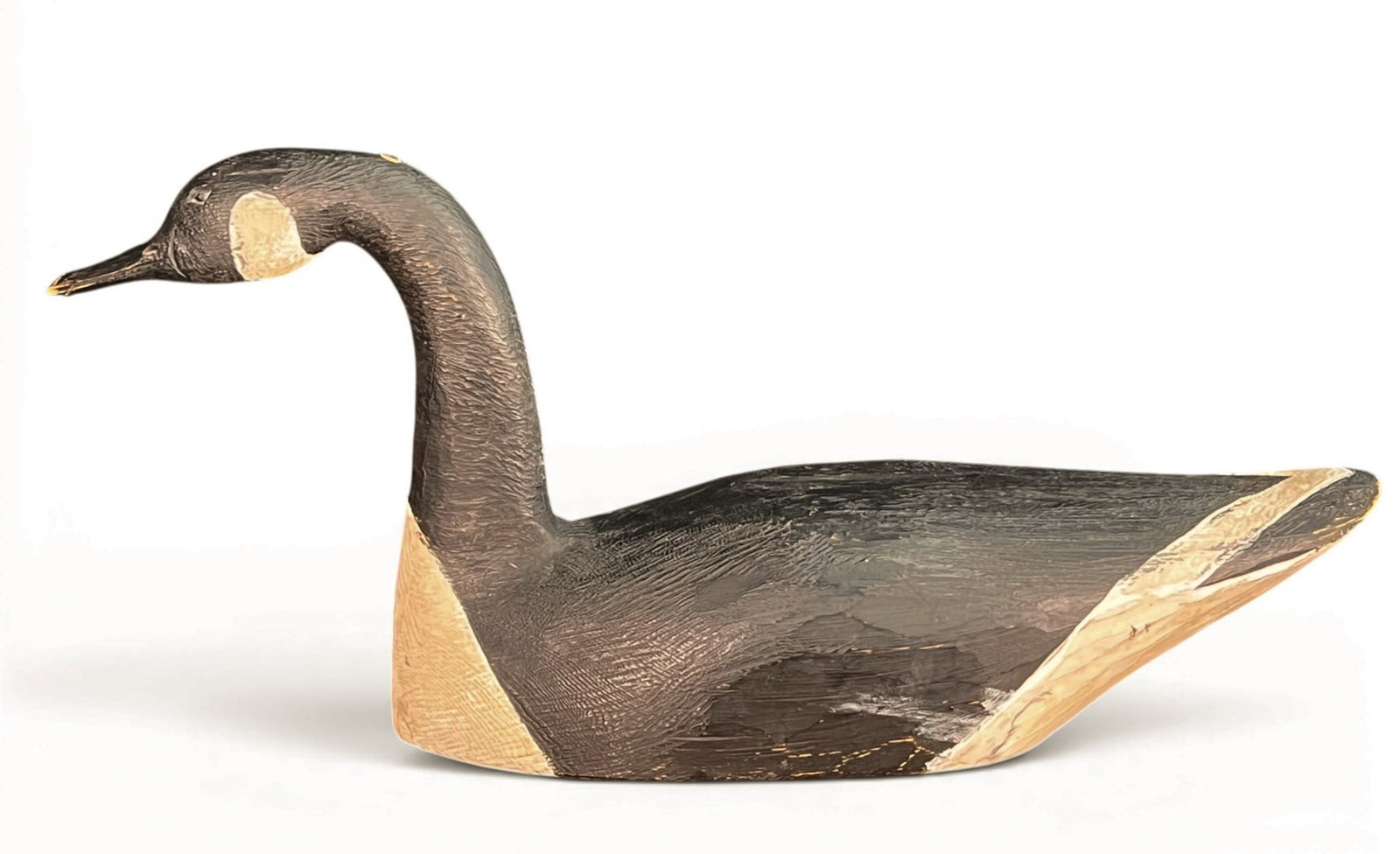 CARVED & PAINTED CANADA GOOSE DECOY (1 of 11)