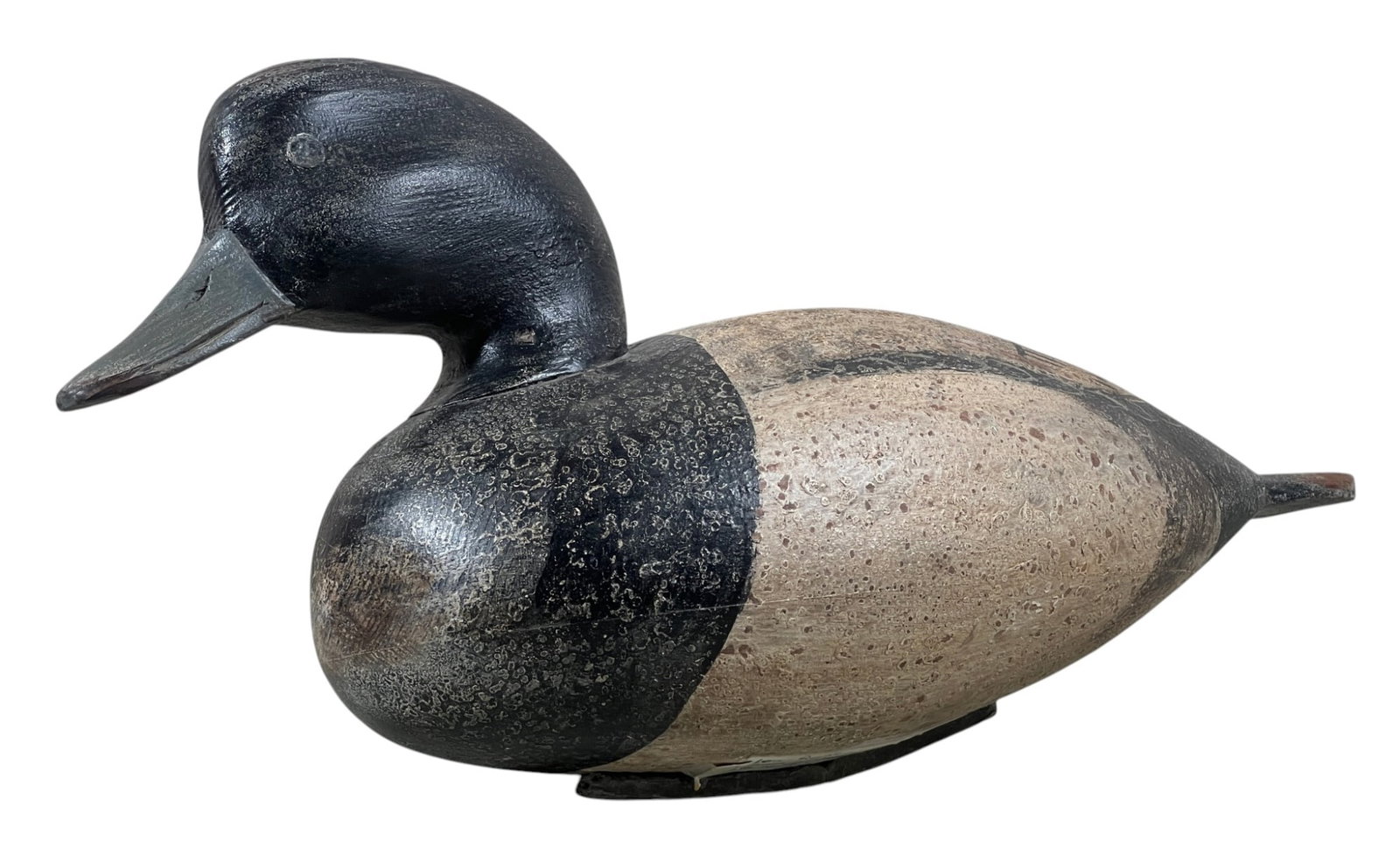 LOU REINERI CARVED & PAINTED BLUEBILL DECOY (1 of 6)