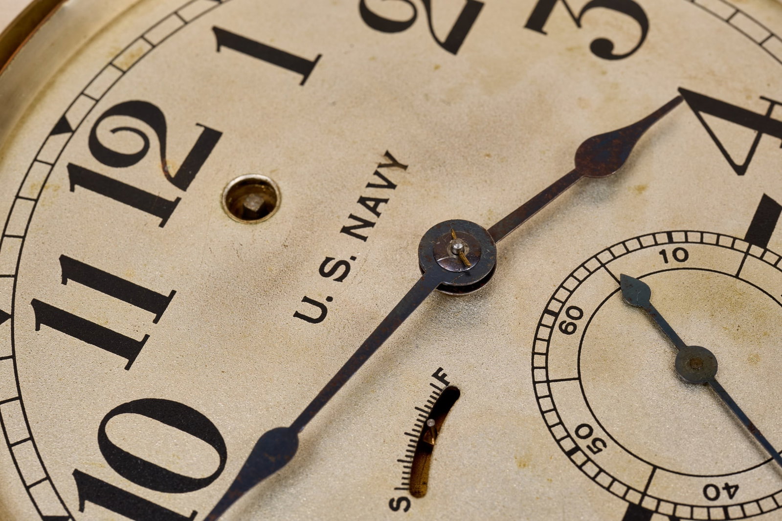 SETH THOMAS US NAVY BRASS CLOCK - 12