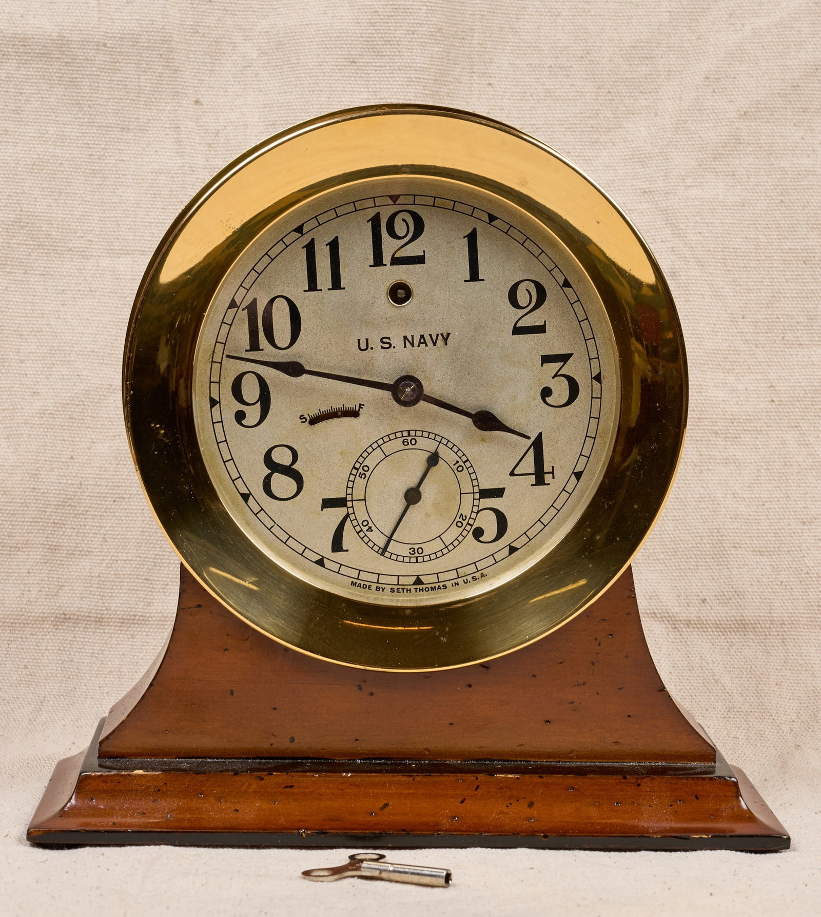 SETH THOMAS US NAVY BRASS CLOCK (1 of 16)