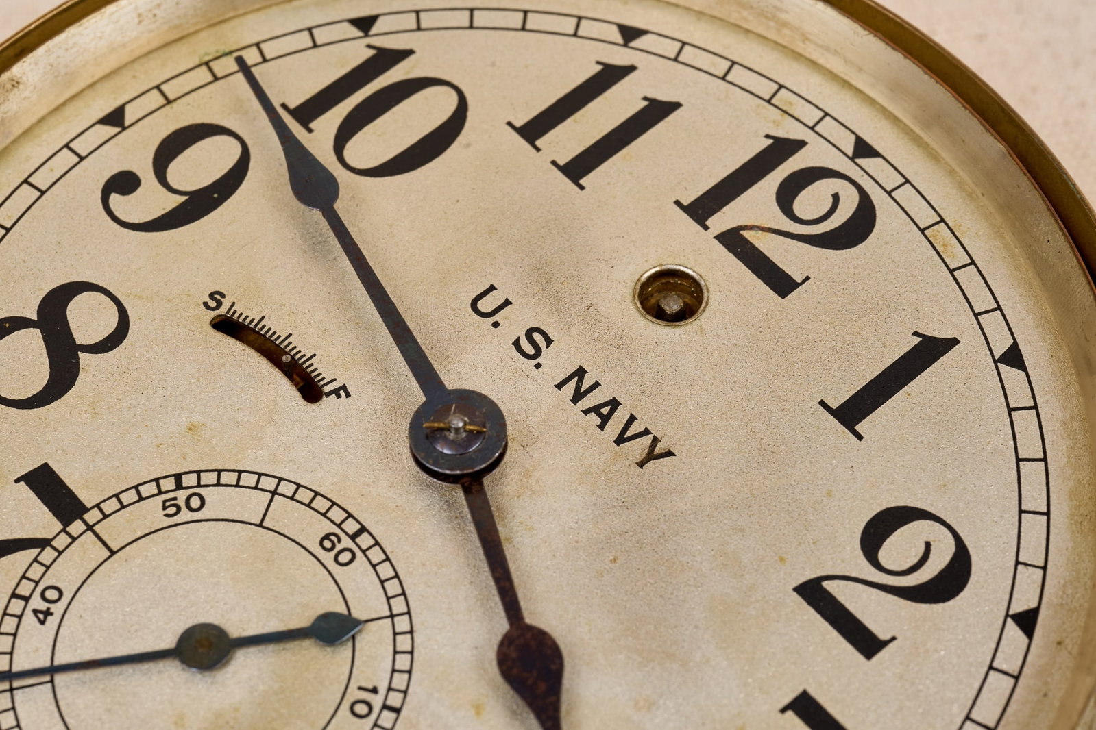 SETH THOMAS US NAVY BRASS CLOCK - 7