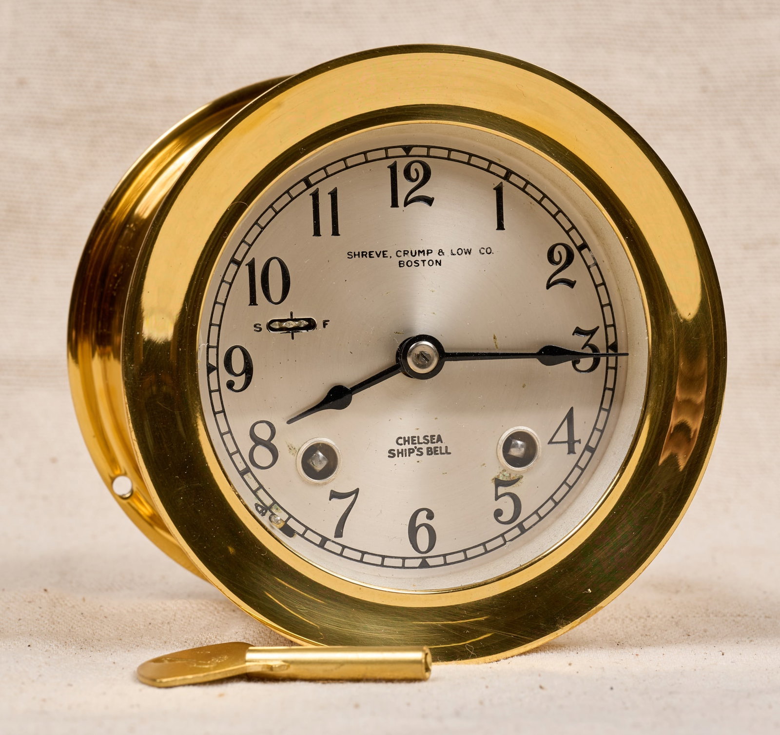SHREVE CRUMP & LOW CHELSEA SHIPS BELL CLOCK (1 of 11)